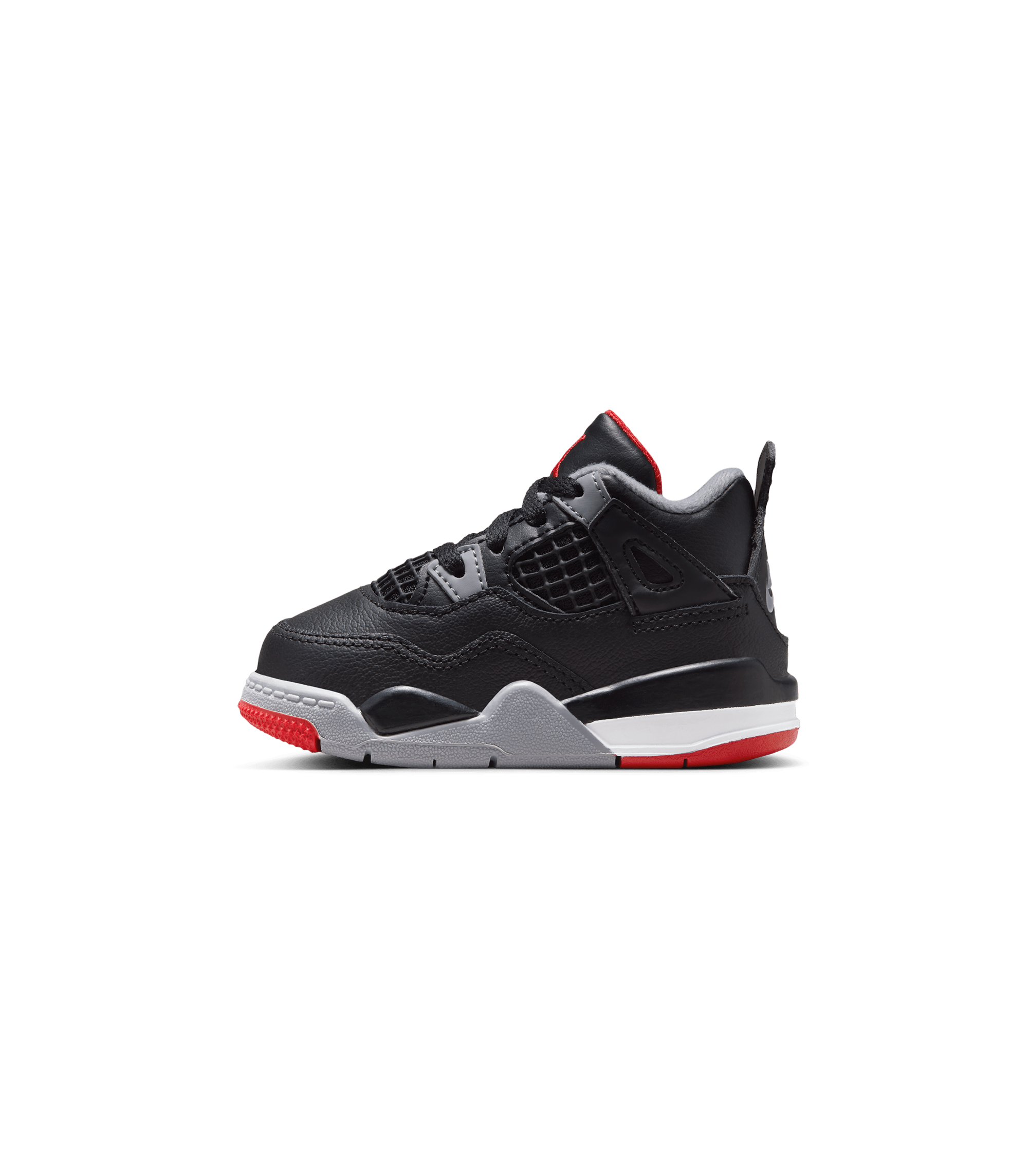 Air Jordan 4 Retro "Bred Reimagined" (TD) - Black / Fire Red / Grey / White