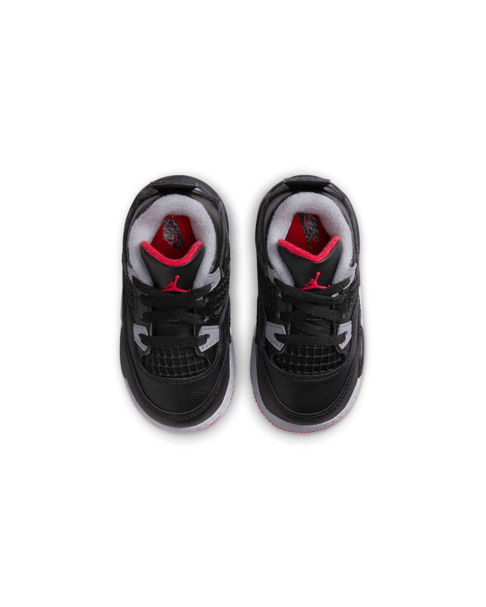 Air Jordan 4 Retro "Bred Reimagined" (TD) - Black / Fire Red / Grey / White