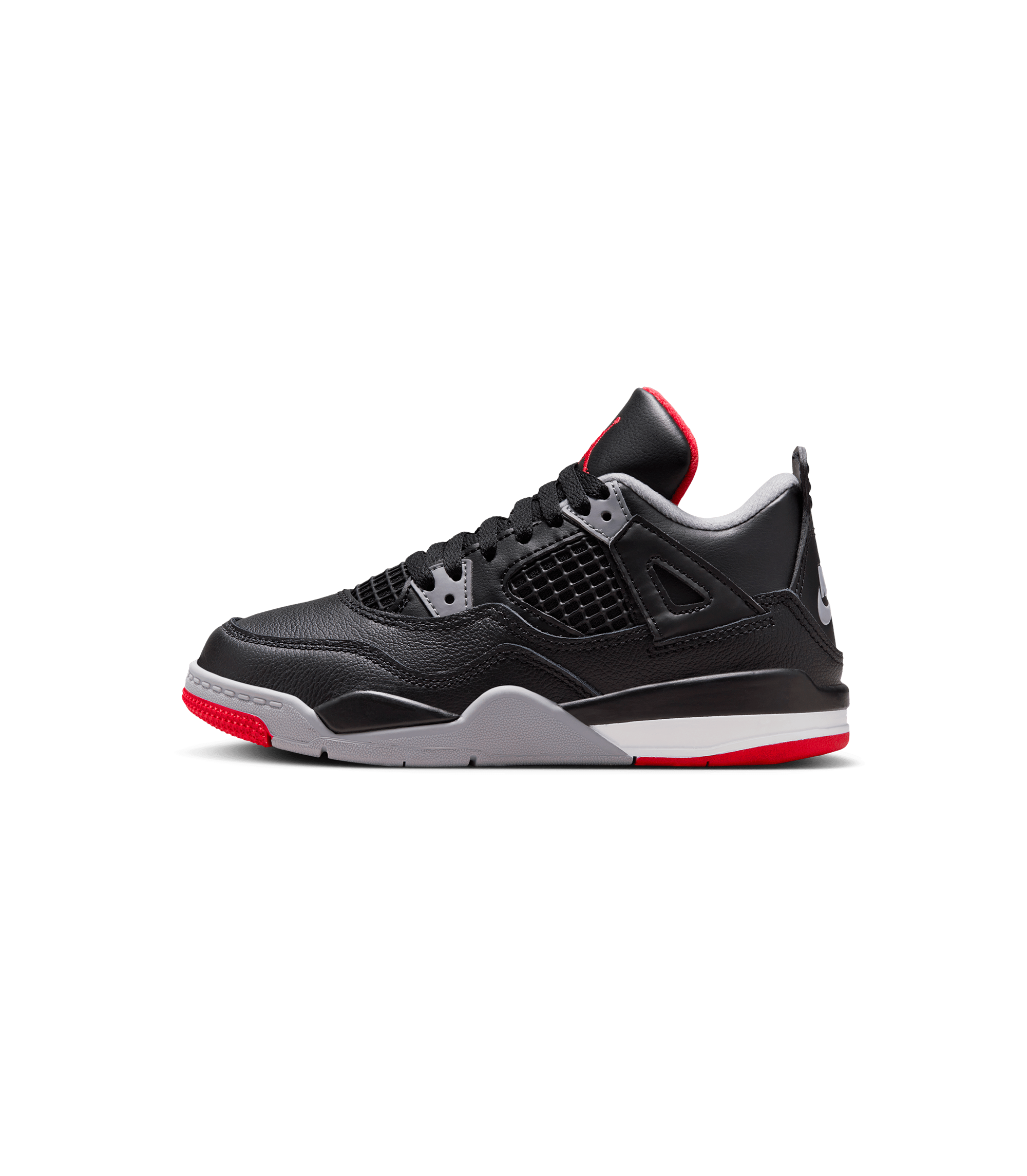 Air Jordan 4 Retro "Bred Reimagined" (PS) - Black / Fire Red / Grey / White