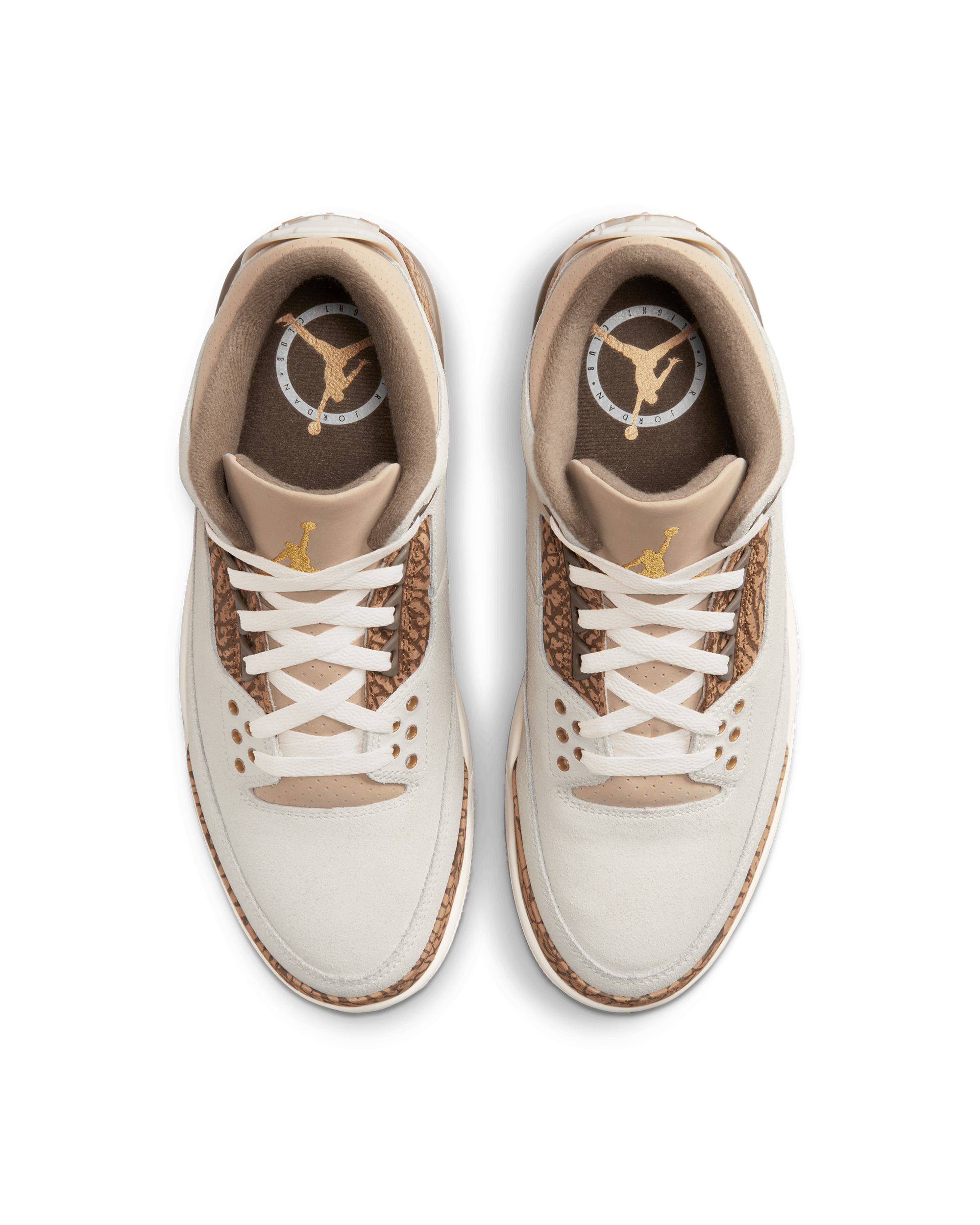 AIR JORDAN 3 RETRO - LIGHTT OREWOOD BROWN / METALLIC GOLD