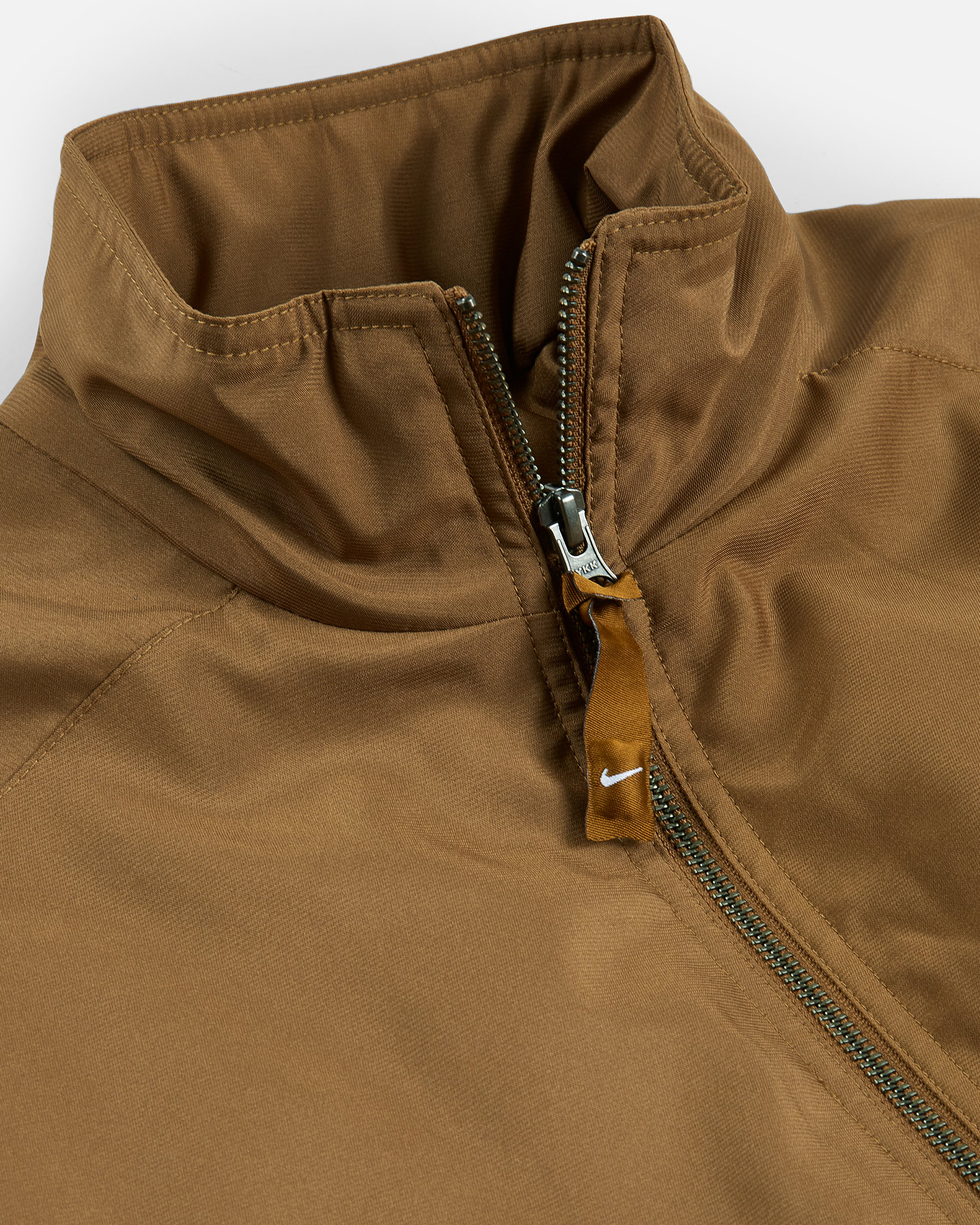 Solo Swoosh Satin Bomber Jacket - Ale Brown / White