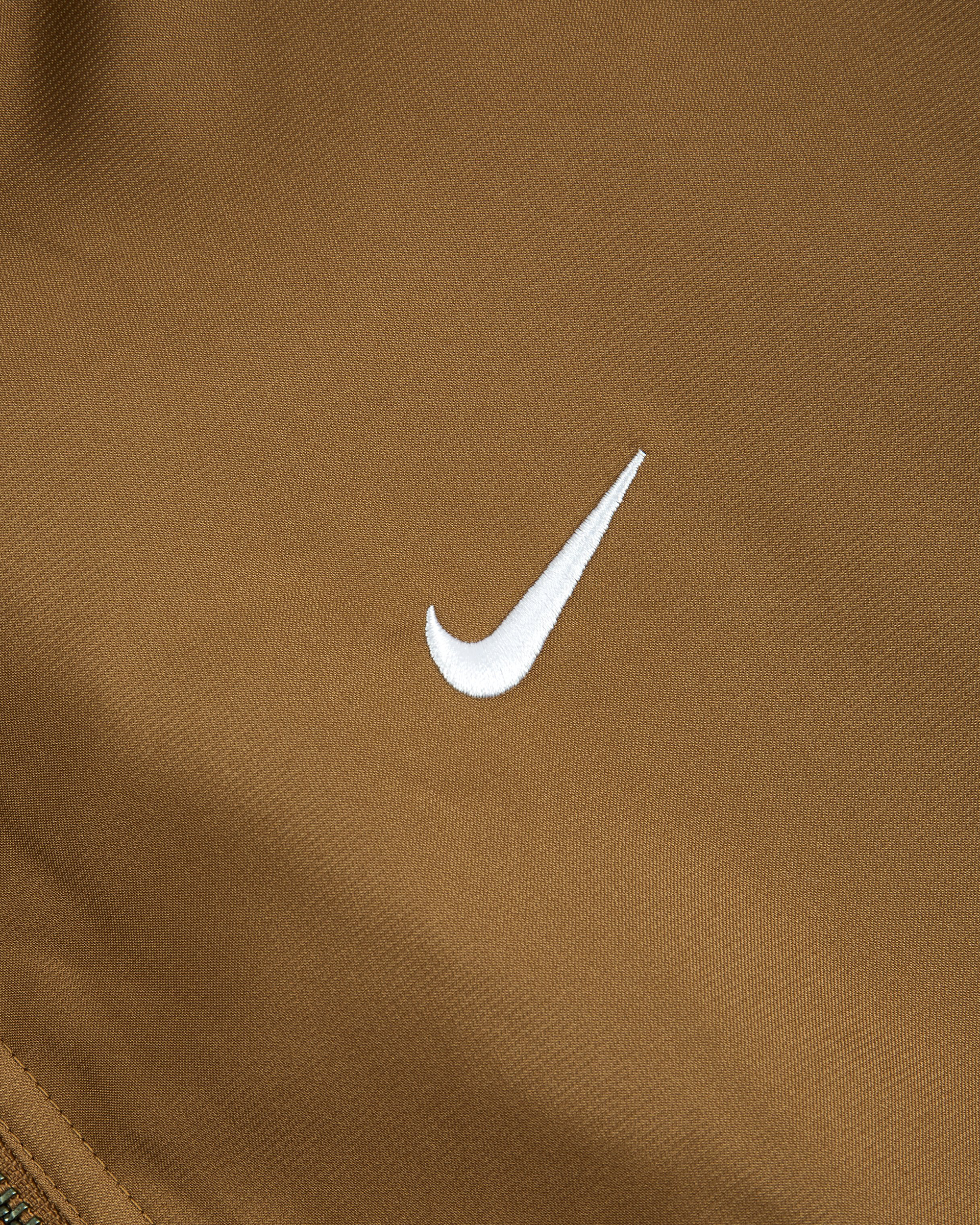 Solo Swoosh Satin Bomber Jacket - Ale Brown / White