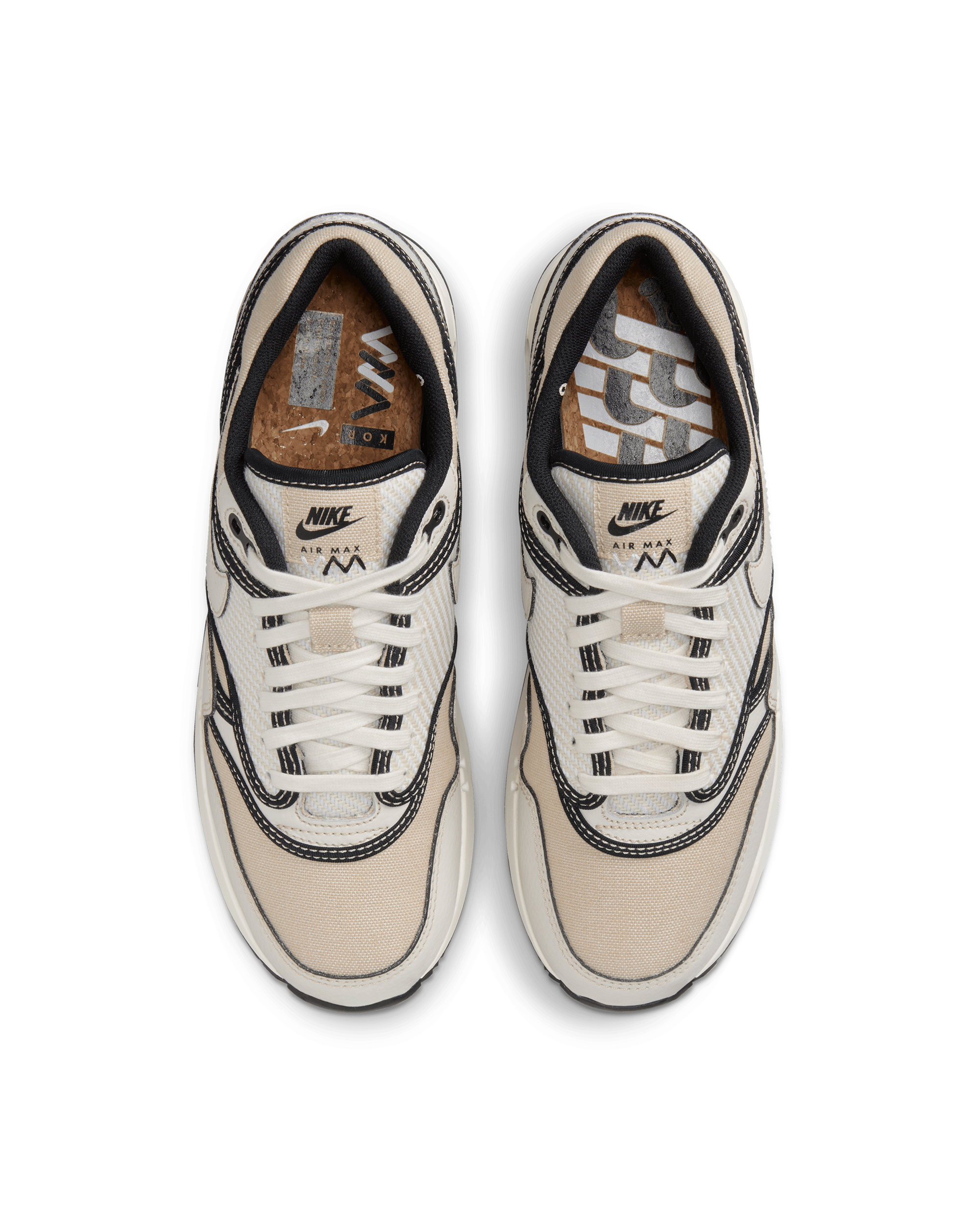 NIKE AIR MAX 1 '86 PRM - PHANTOM / PHANTOM SAIL BLACK