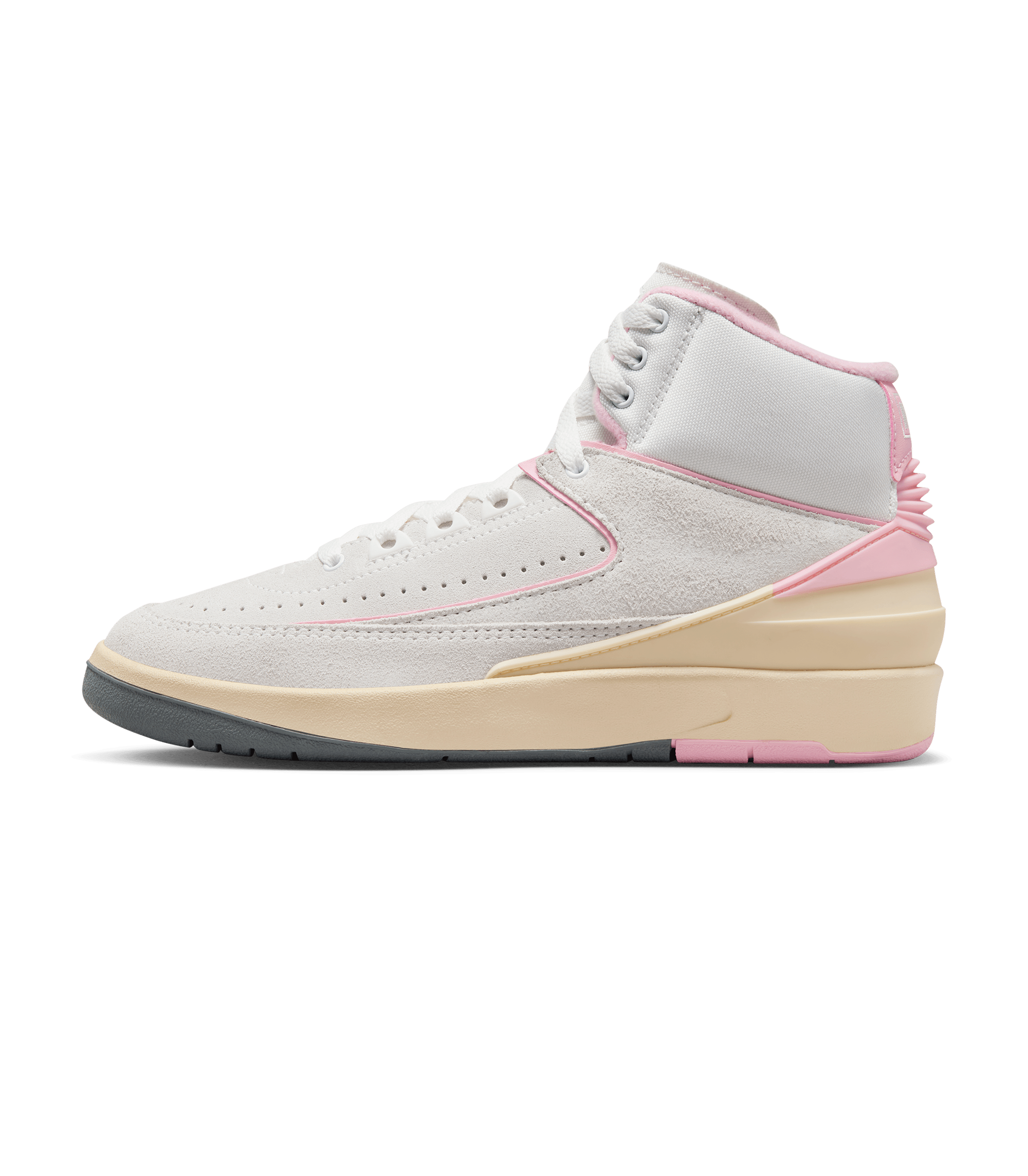 Womens Air Jordan 2 Retro - White / Gym Red / Soft Pink