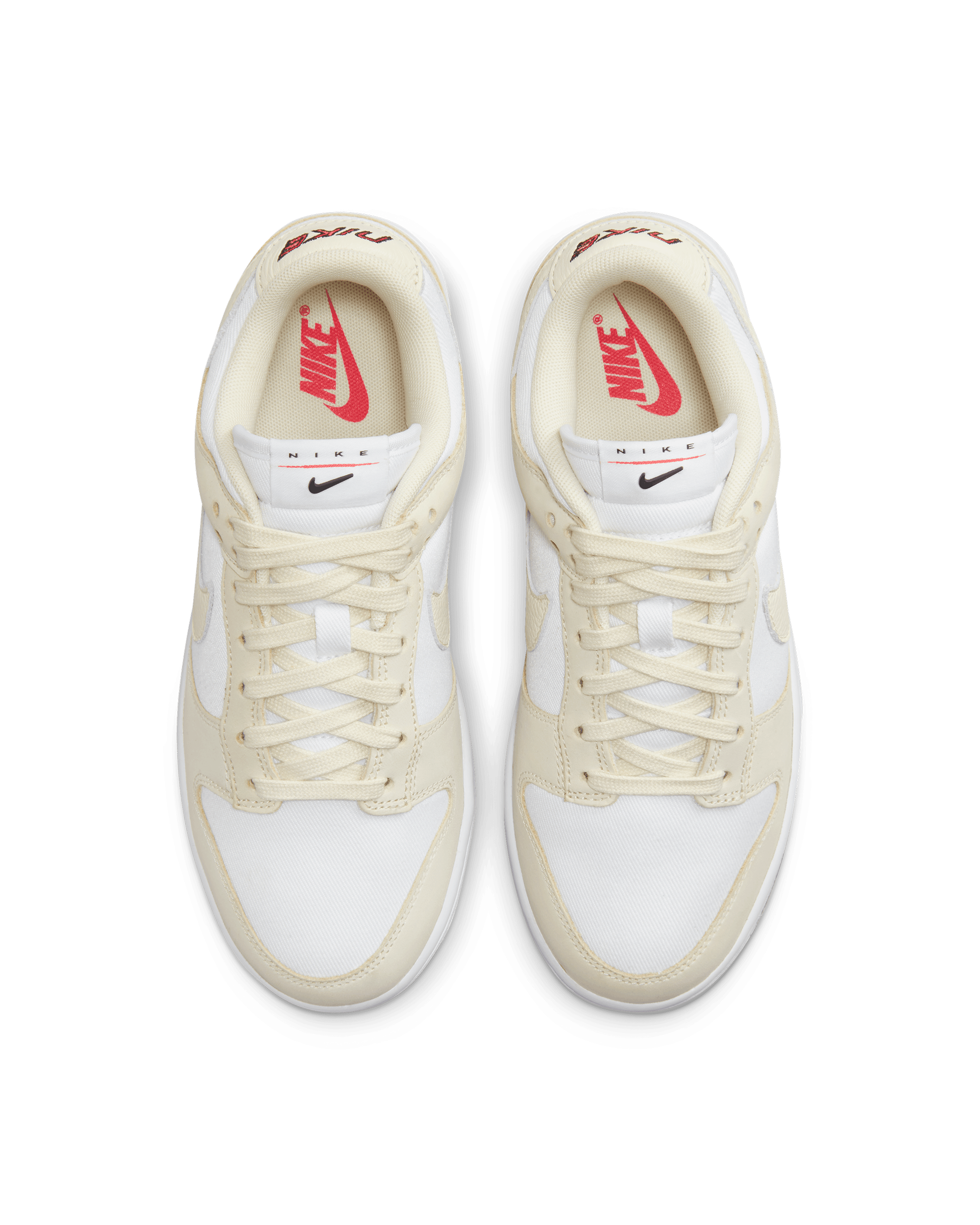 Womens Dunk Low LX - WHITE / COCONUT MILK BLACK SIREN RED