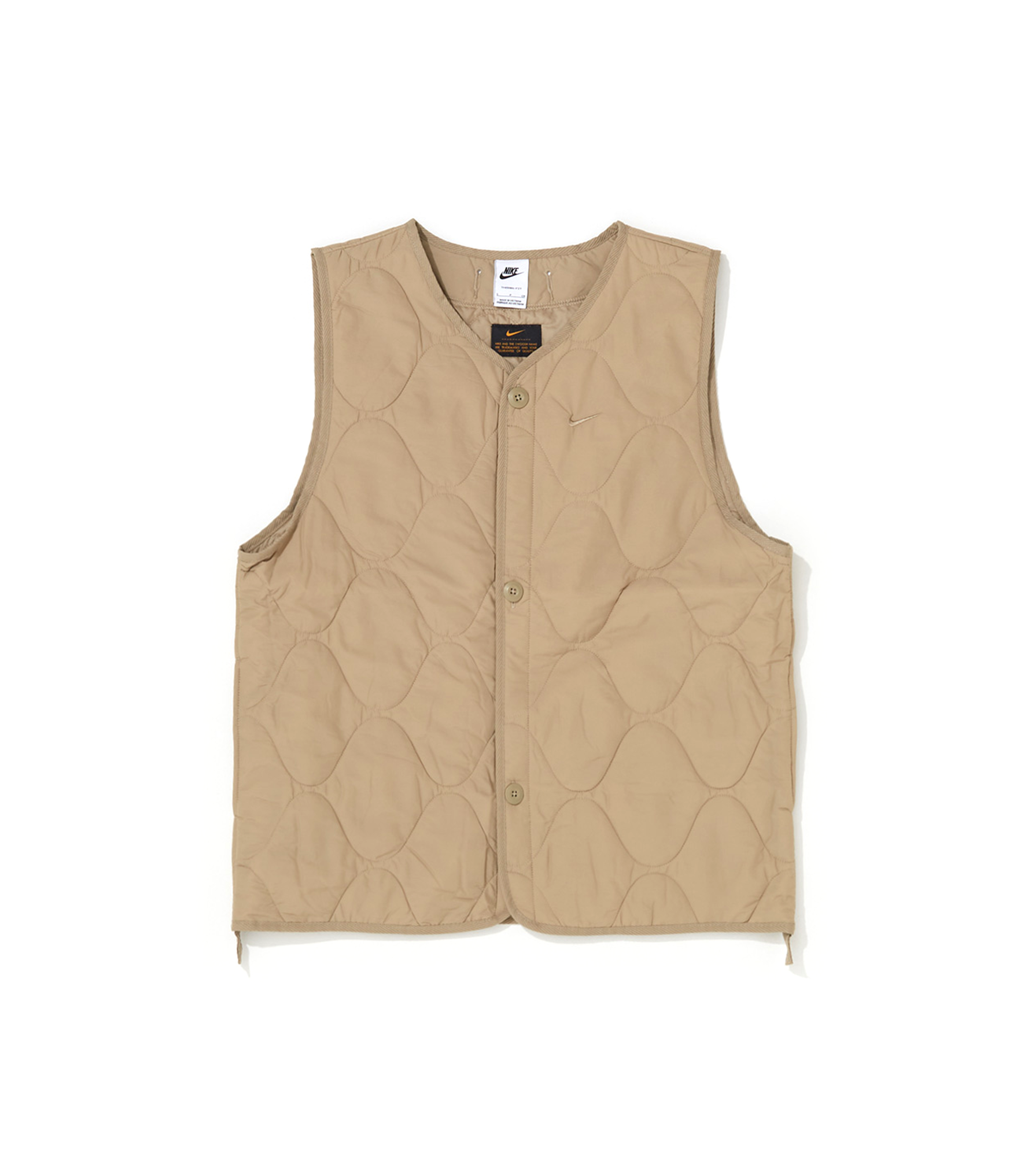 M NL WVN INSLTD MILITARY VEST - KHAKI / KHAKI