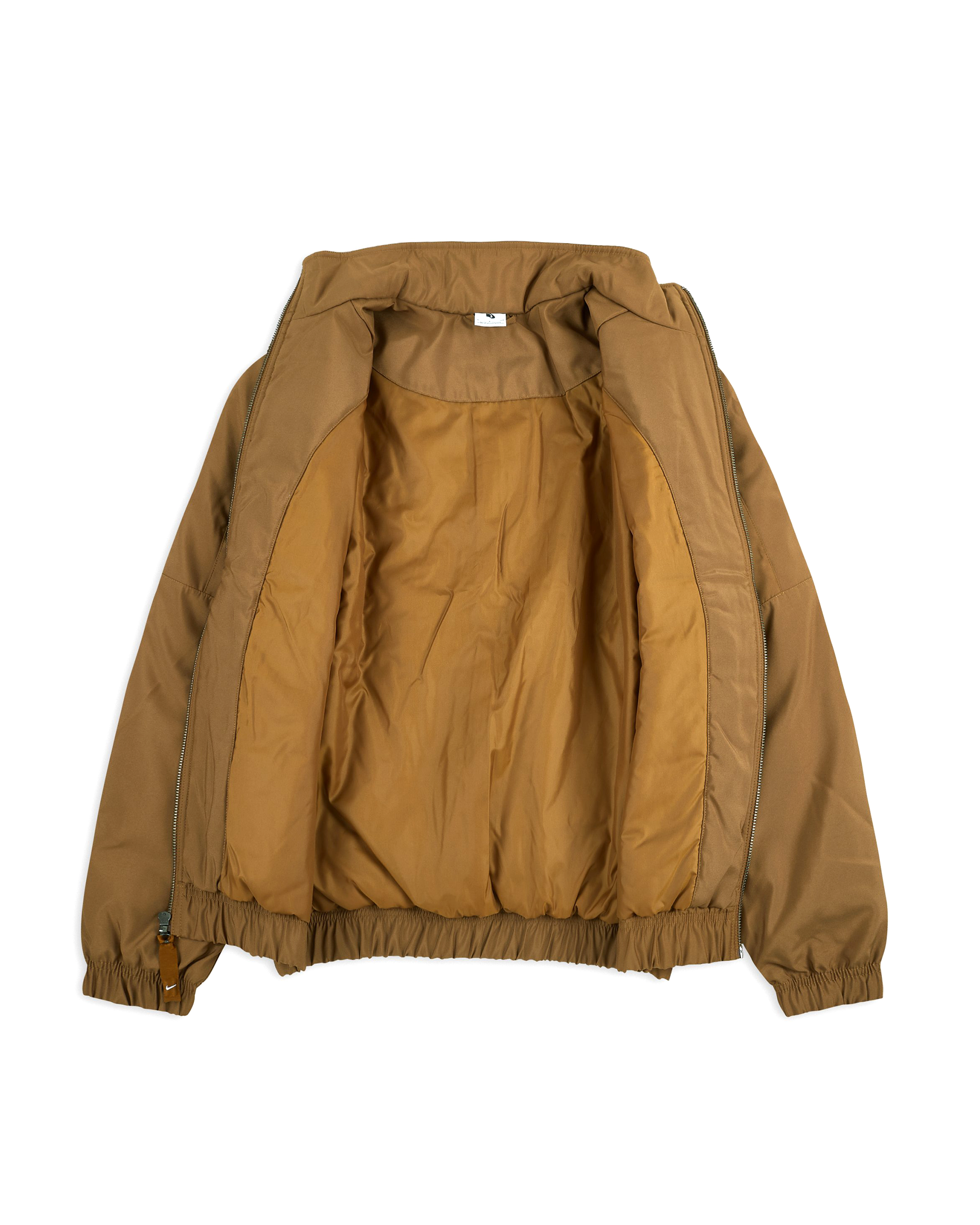 Solo Swoosh Satin Bomber Jacket - Ale Brown / White