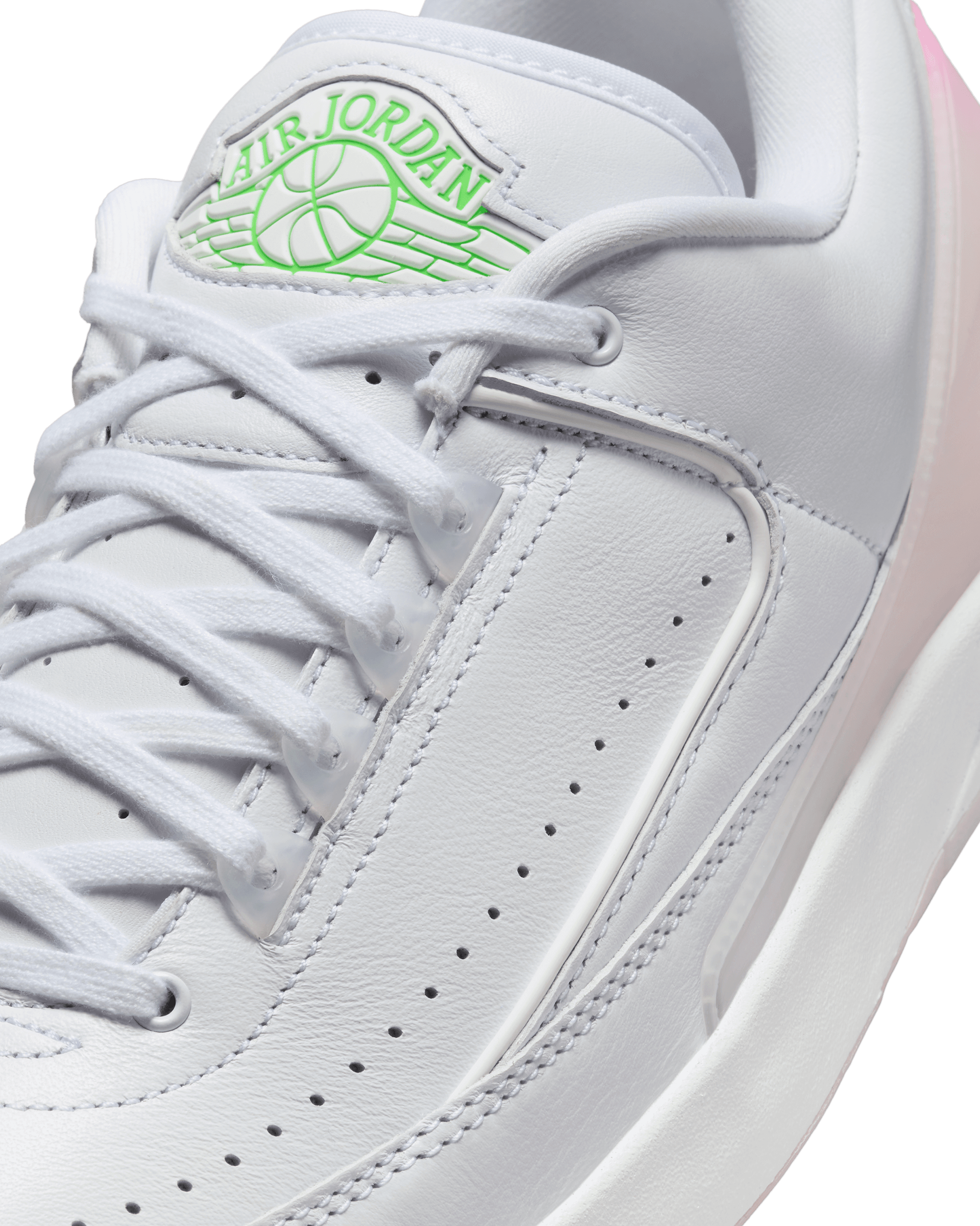 Air Jordan 2 "Sakura" - White / Strike Green / Playful Pink