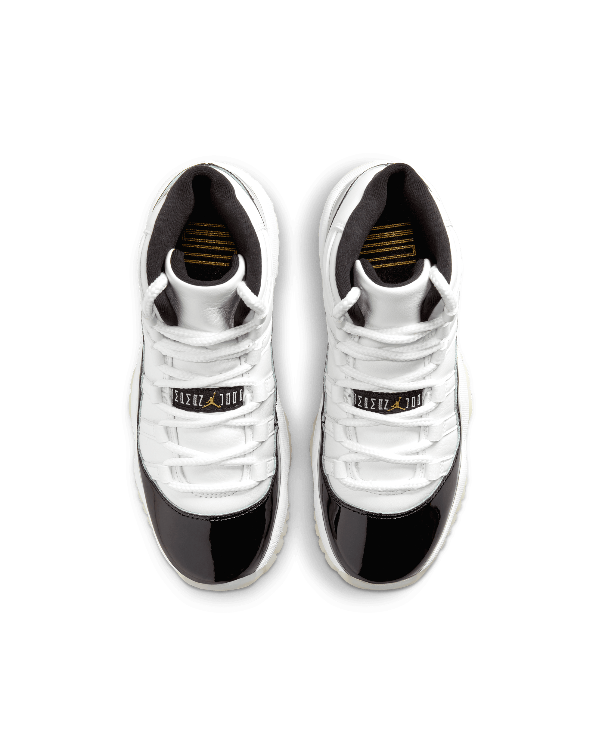 Air Jordan 11 Retro Grade School - White / Metallic Gold-Black