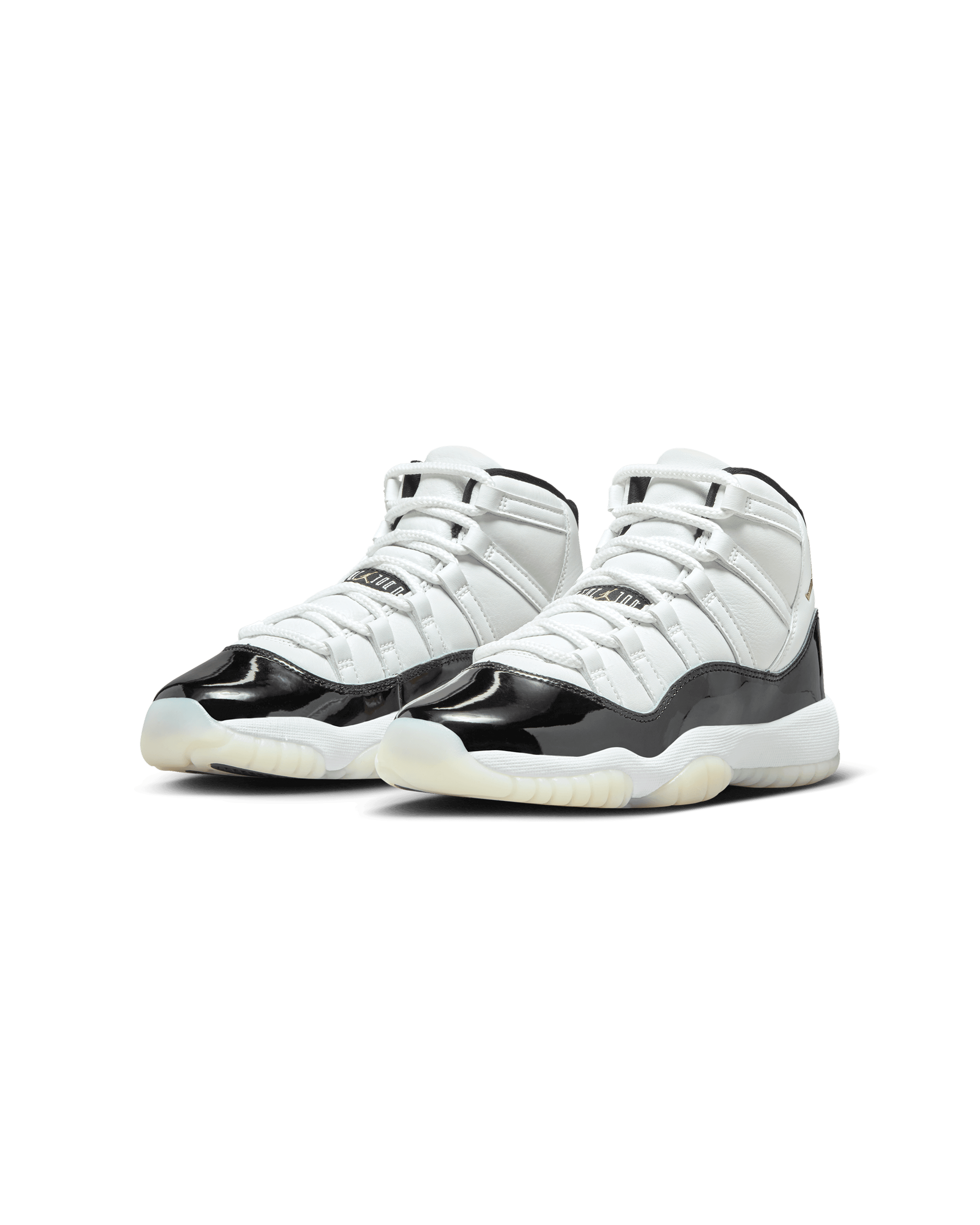 Air Jordan 11 Retro Grade School - White / Metallic Gold-Black