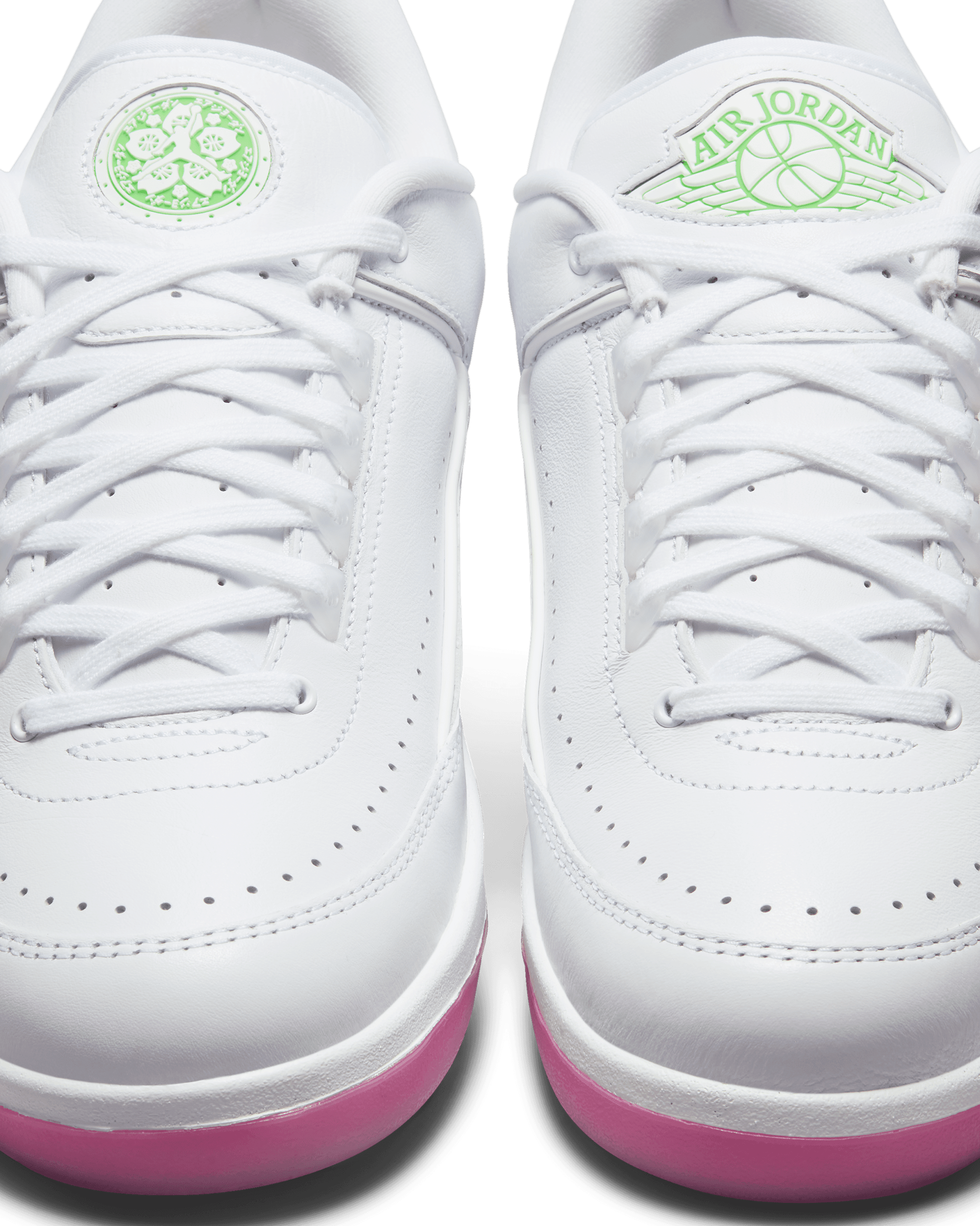 Air Jordan 2 "Sakura" - White / Strike Green / Playful Pink