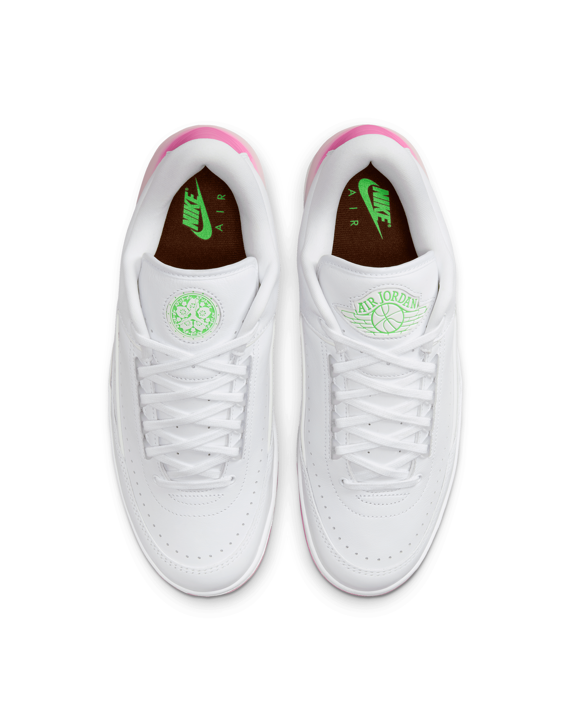 Air Jordan 2 "Sakura" - White / Strike Green / Playful Pink