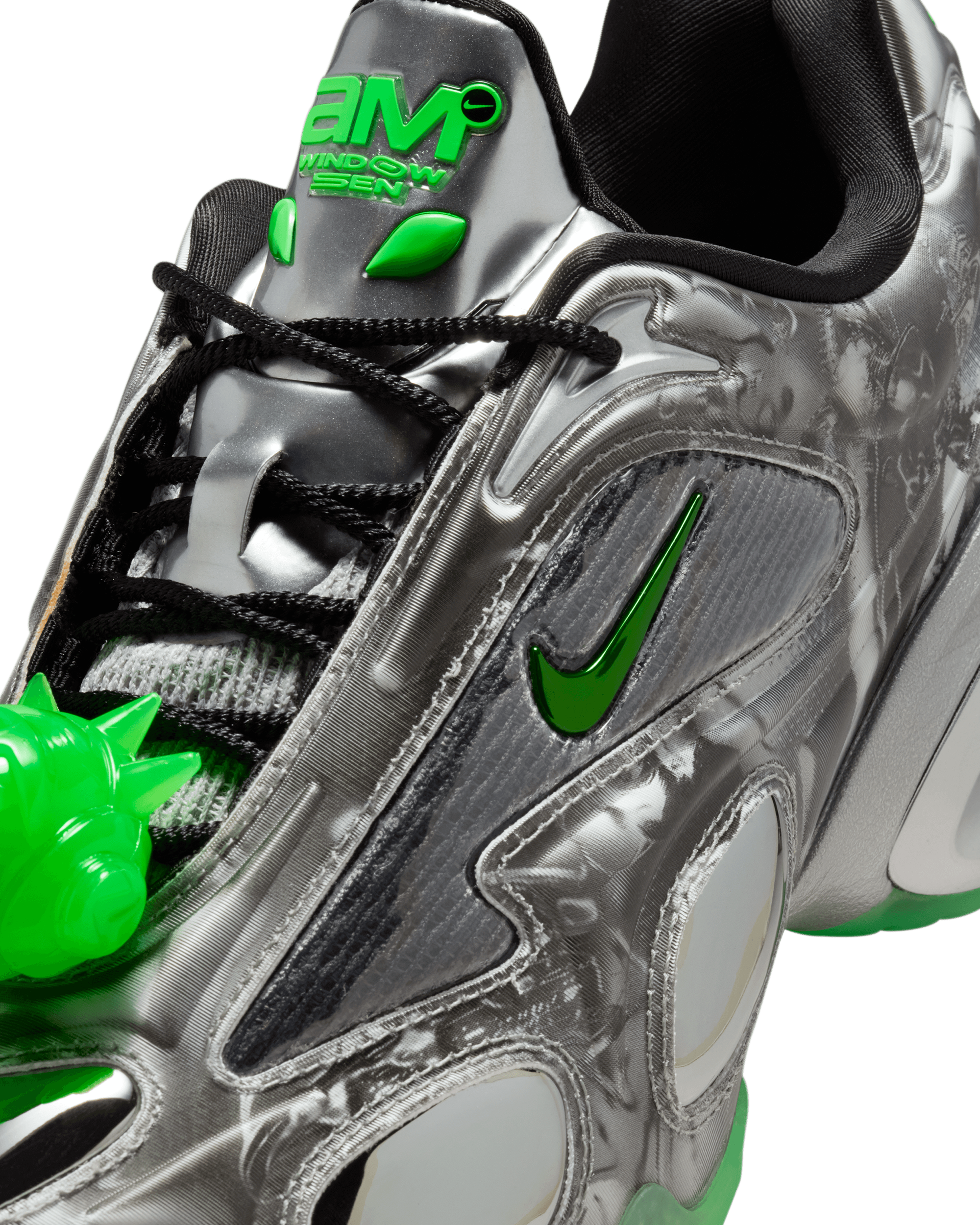 Womens Air Max Muse WINDOWSEN - Metallic Silver / Rage Green / Anthracite