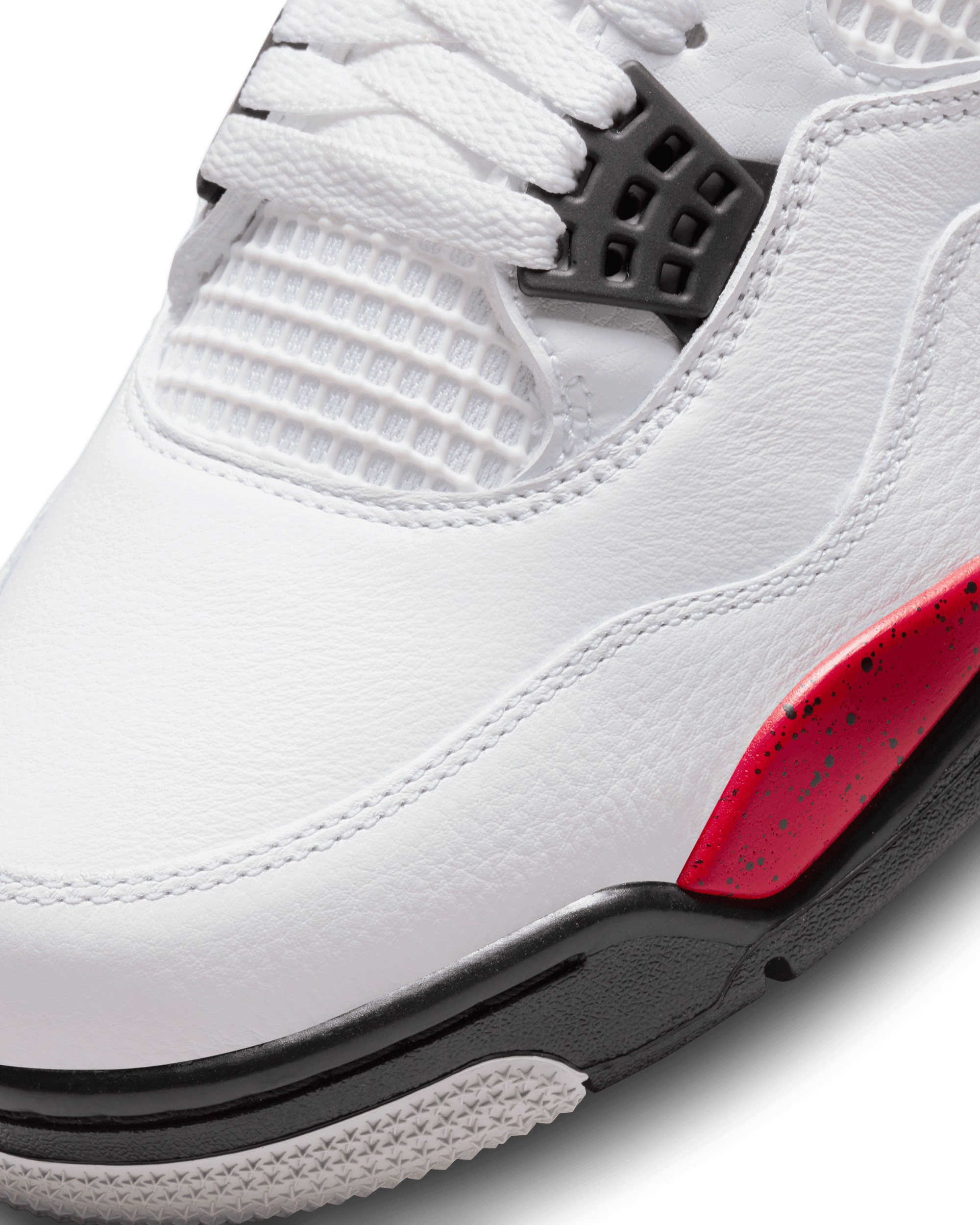 Air Jordan 4 Retro "Red Cement" - White / Fire Red / Black