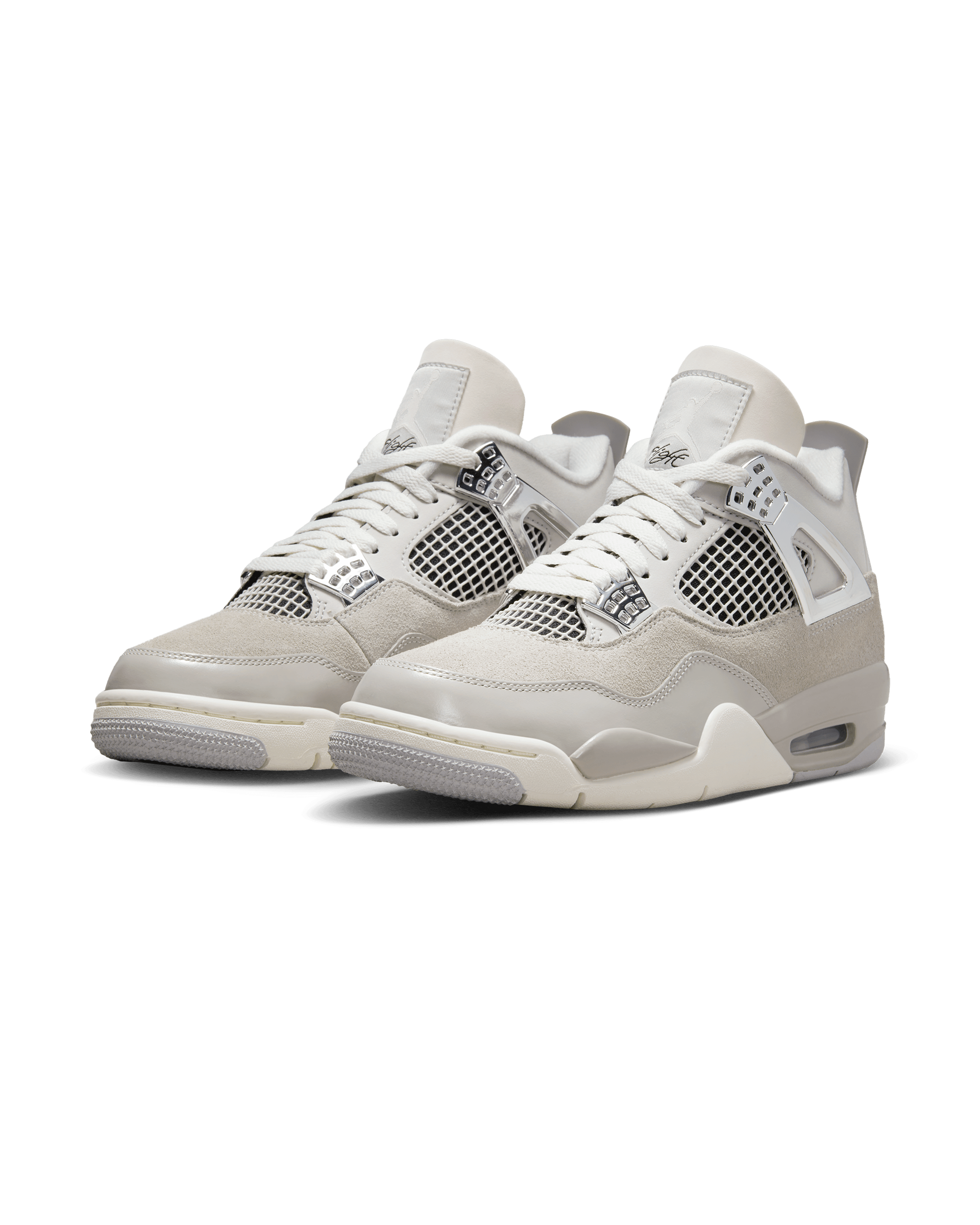 Womens Air Jordan 4 Retro "Frozen Moment" - Light Iron Ore / Sail