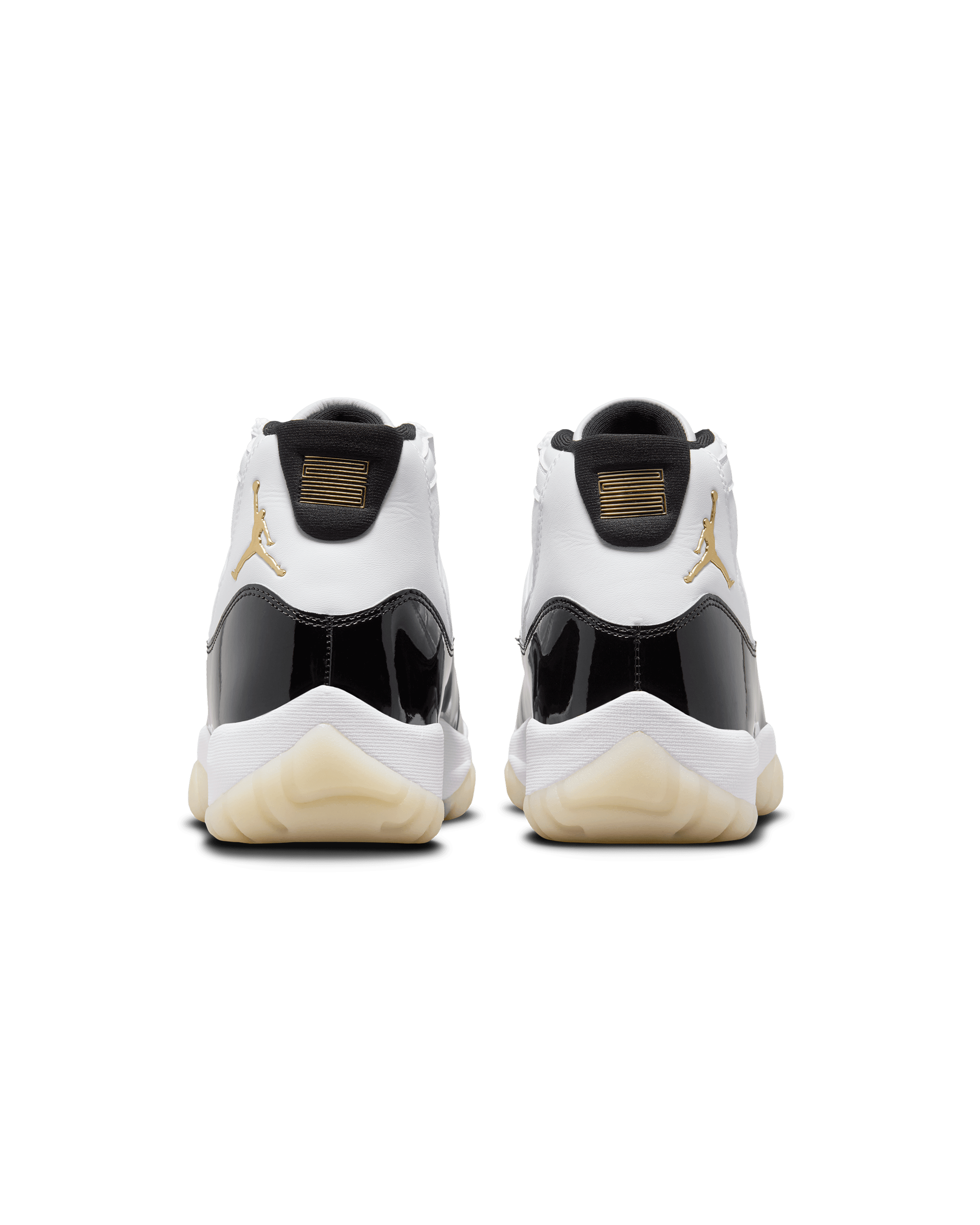 Jordan retro 11 low gold sales and white