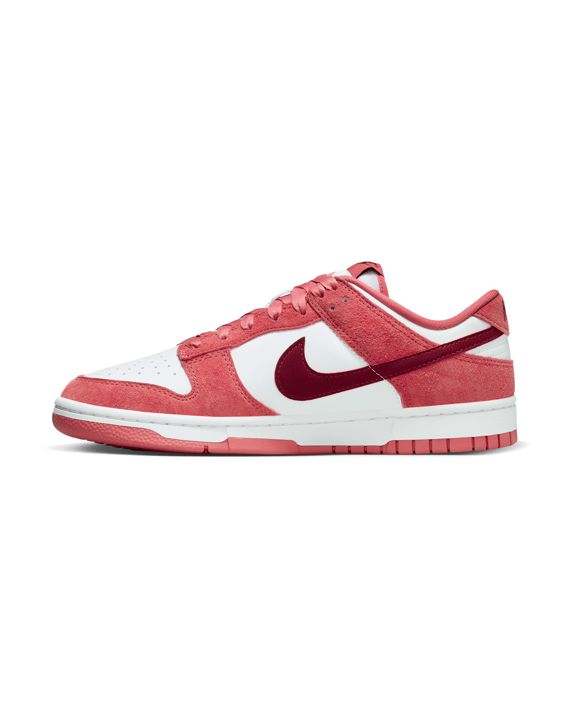 Womens Dunk Low Valentines day - White / Team Red / Dragon Red