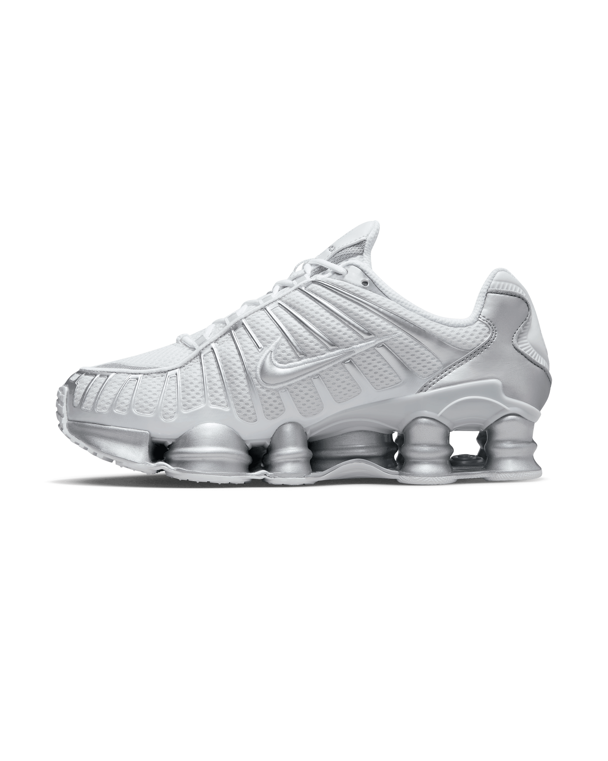 Nike shox total sales white