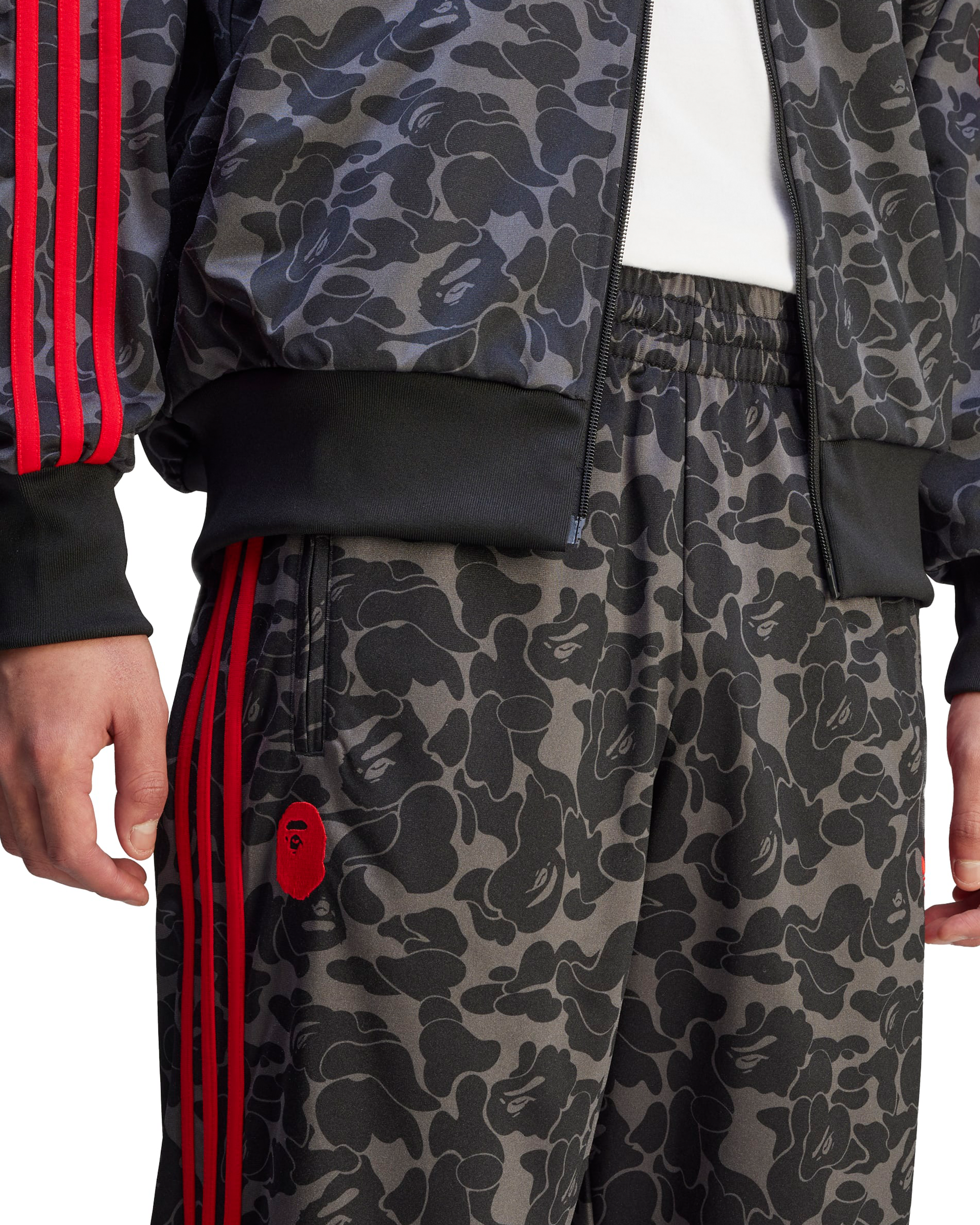 BAPE Football Trackpants - Black
