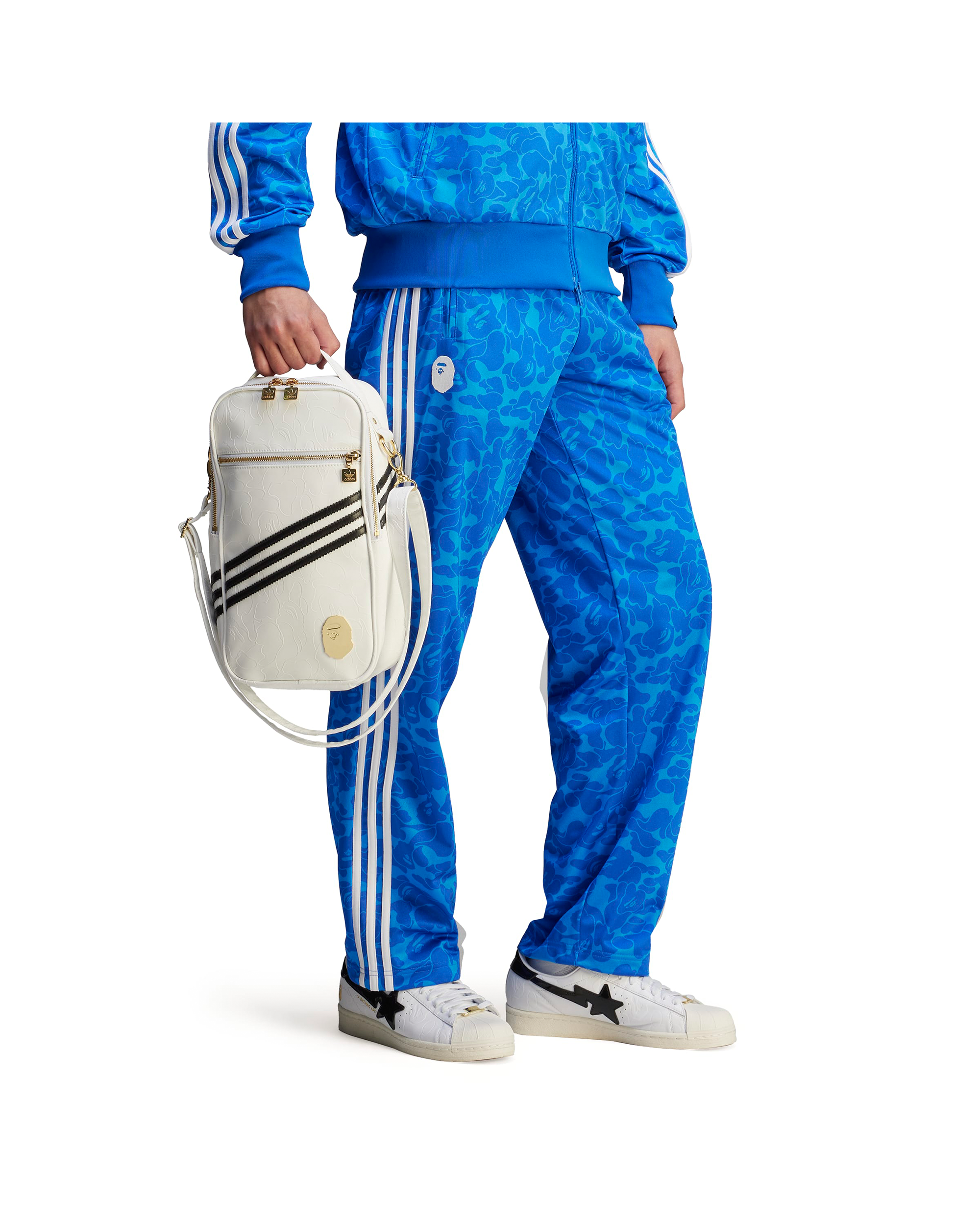BAPE Football Trackpants - Blue