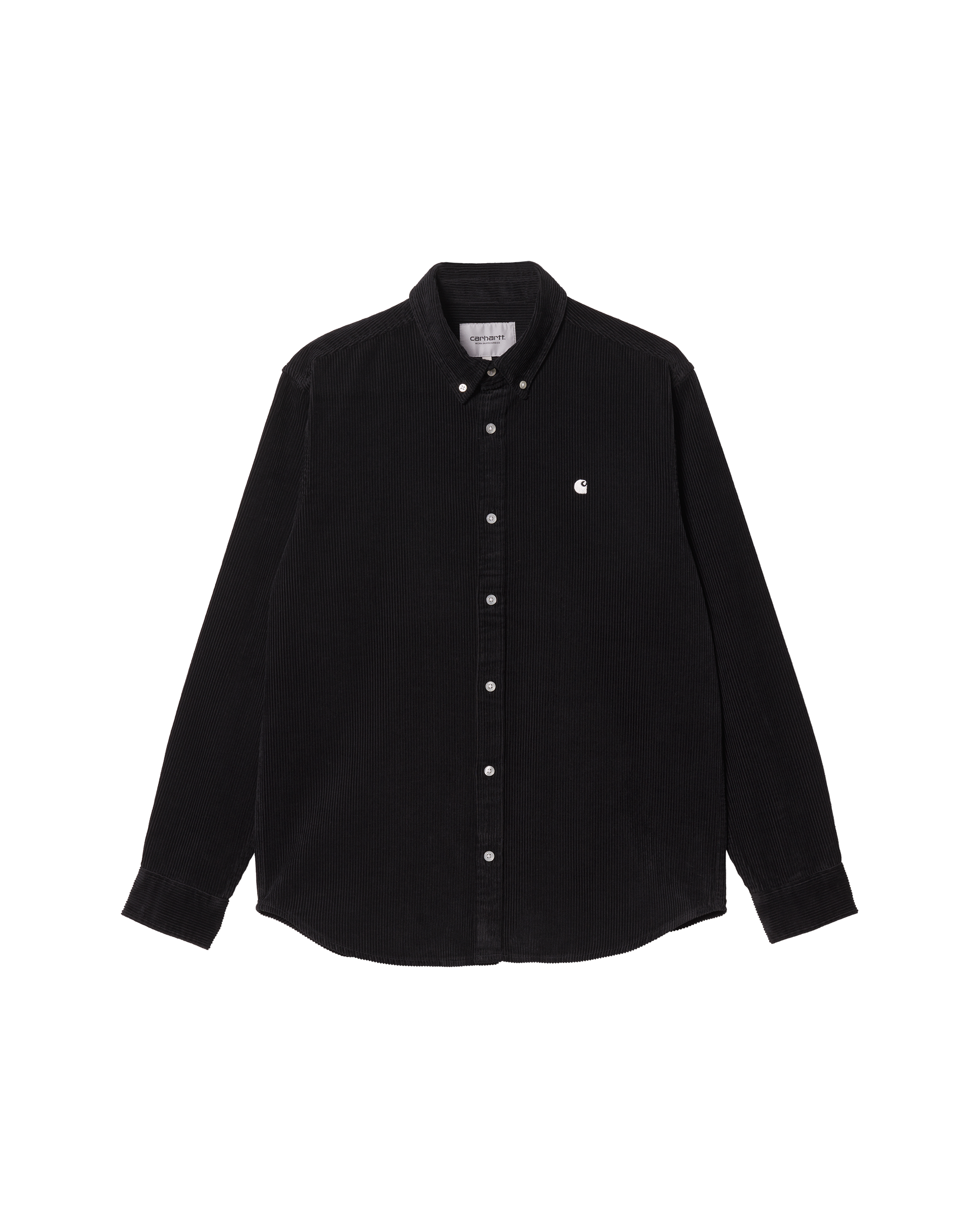 L/S Madison Fine Cord Shirt - Black / Wax