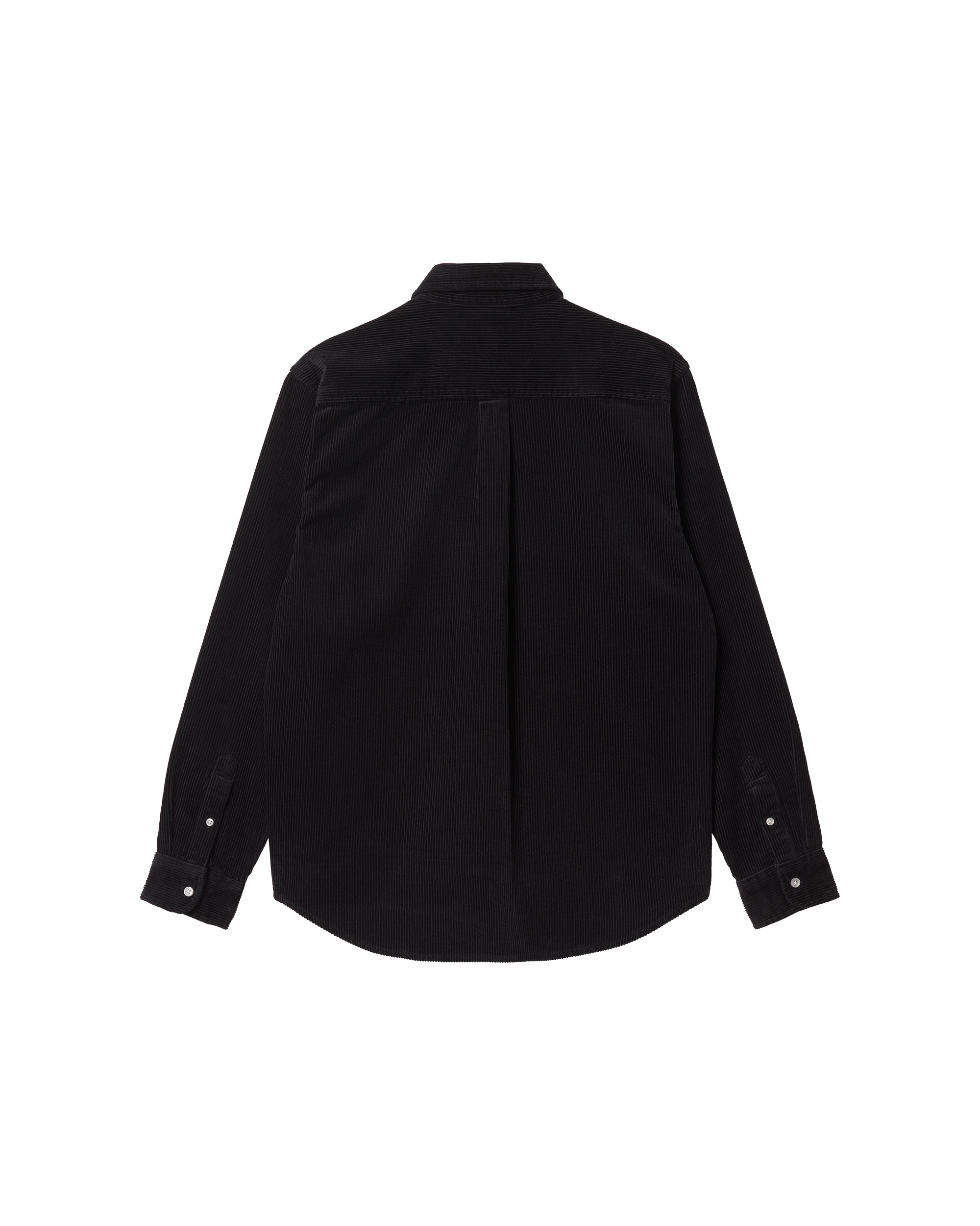 L/S Madison Fine Cord Shirt - Black / Wax