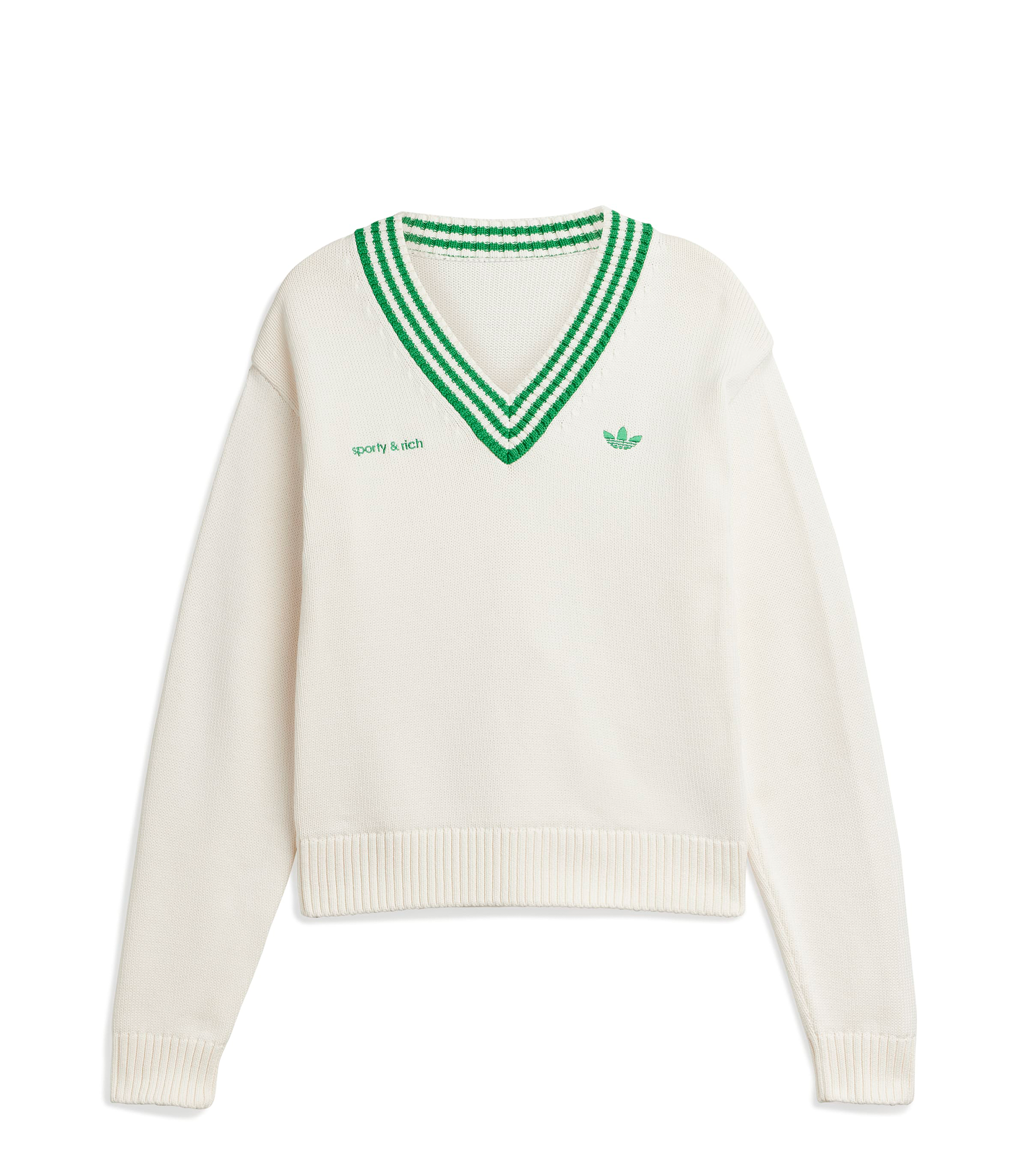 Sporty & Rich Sweater - Off White / Night Navy