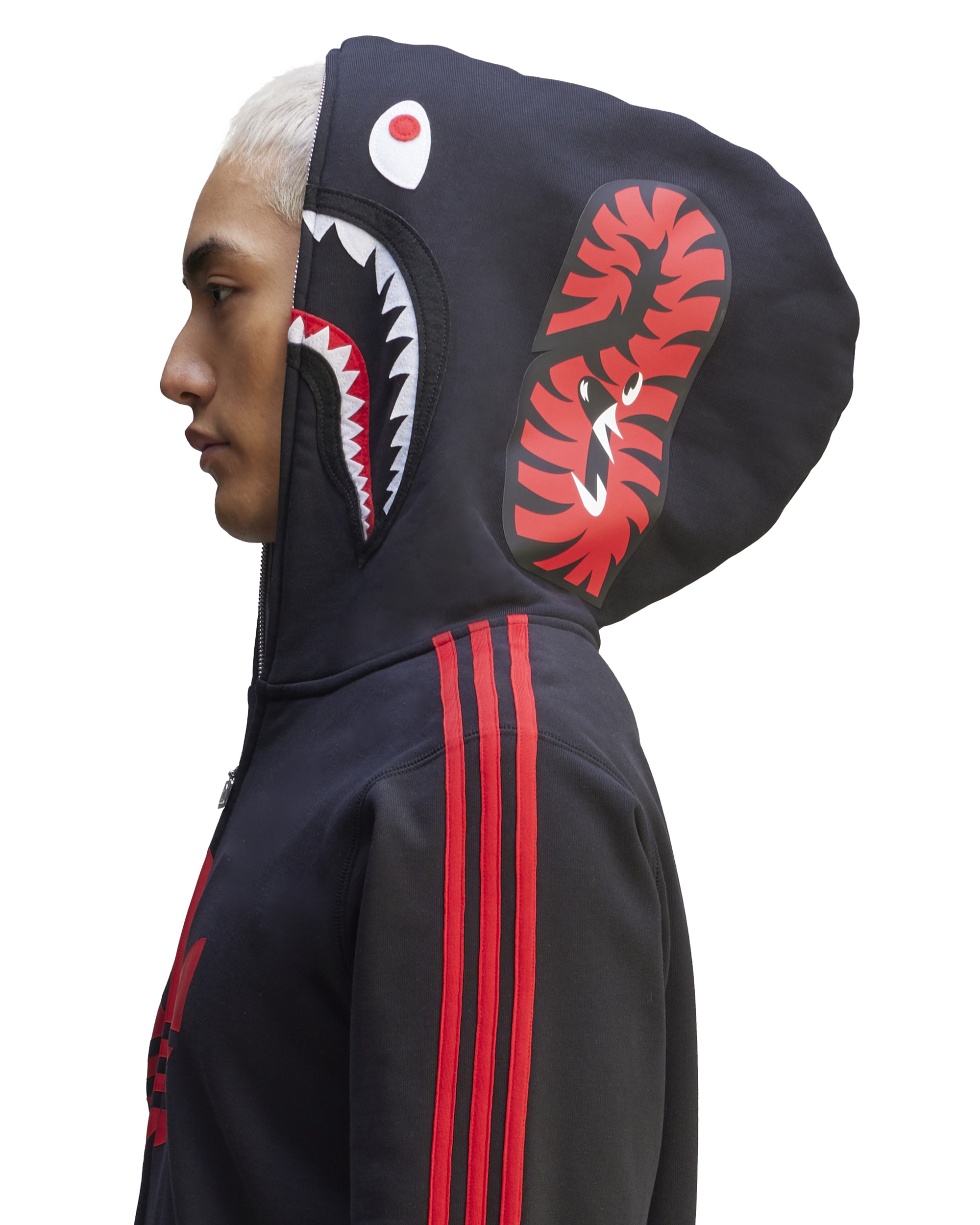 BAPE Shark Full Zip Hoodie - Black