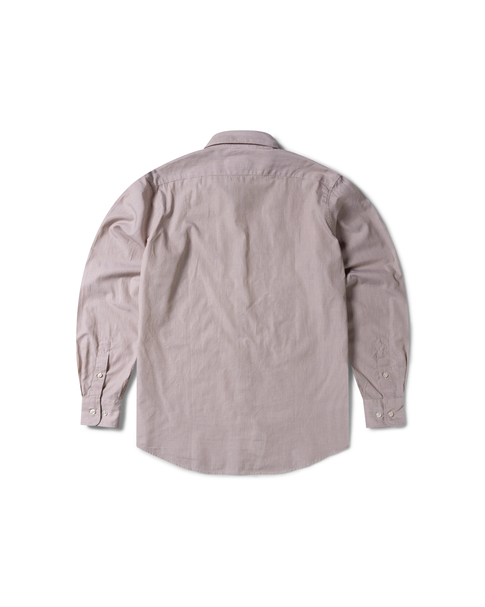 Lace Overprinted Poplin Shirt Baby Fit - Brown