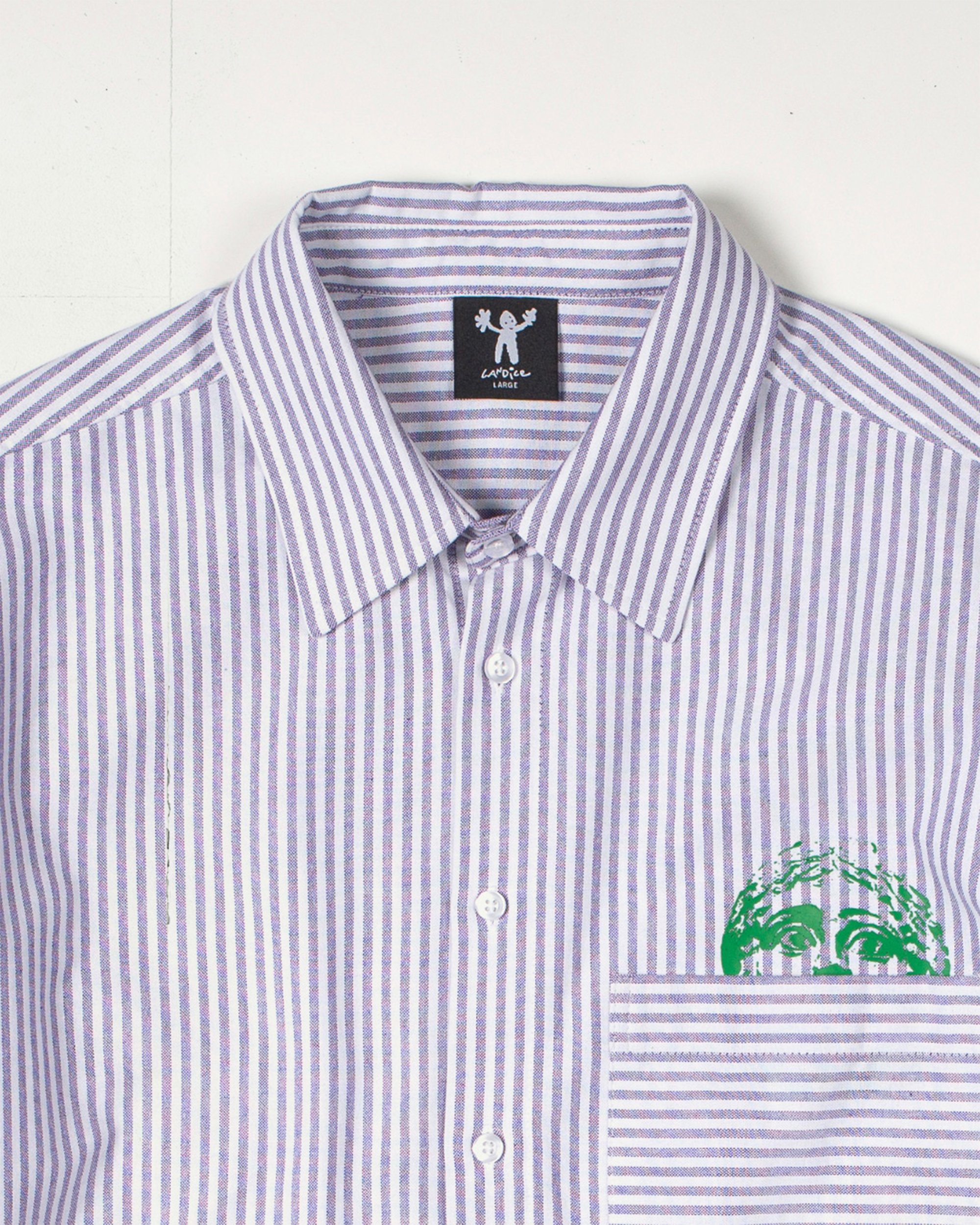 Hidden L/S Oxford Shirt - Blue