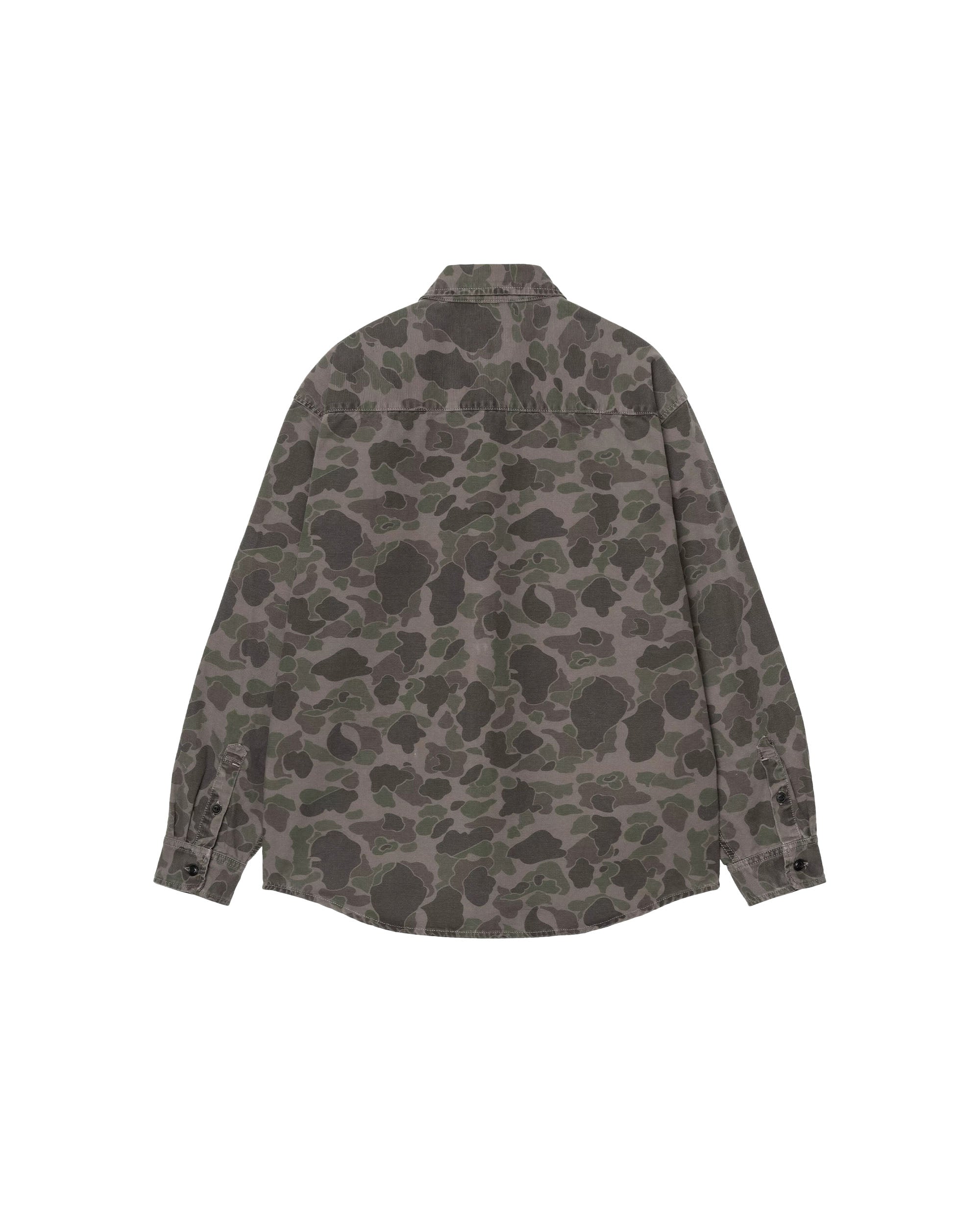 L/S Duck Shirt - Camo Duck / Green / Porphyry