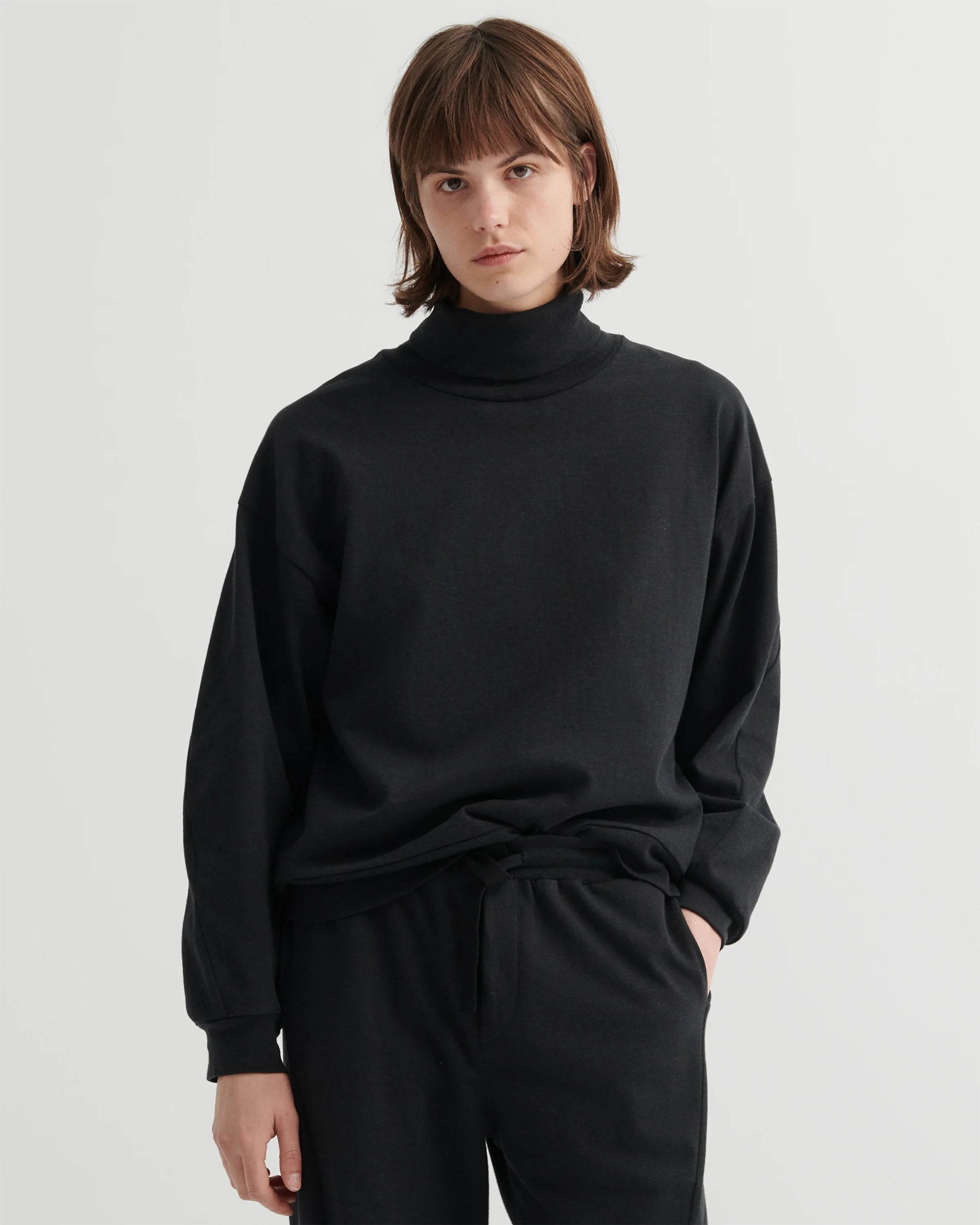 Intent Top - Charcoal Marle