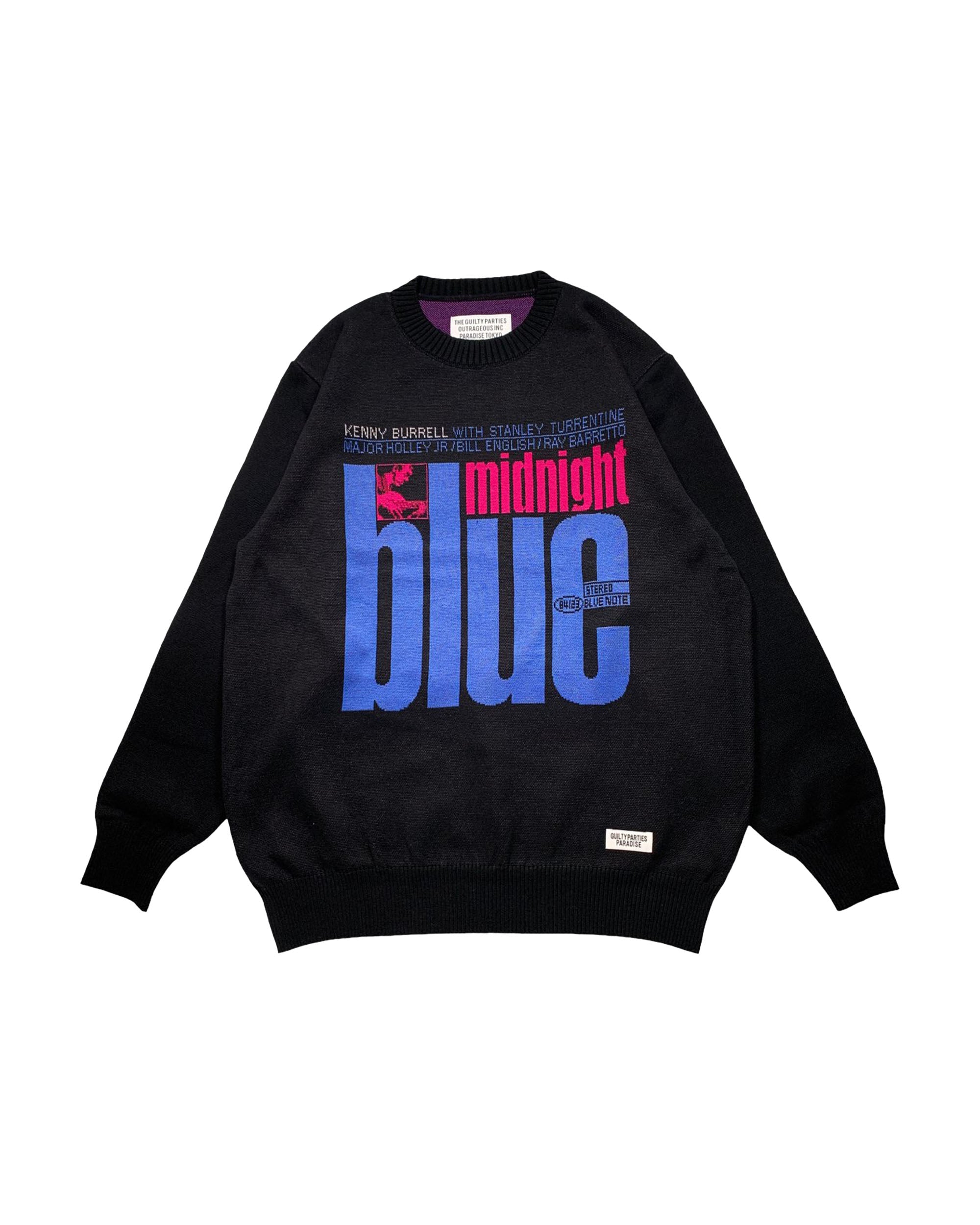 Blue Note Jacquard Sweater (Type-4) - Black