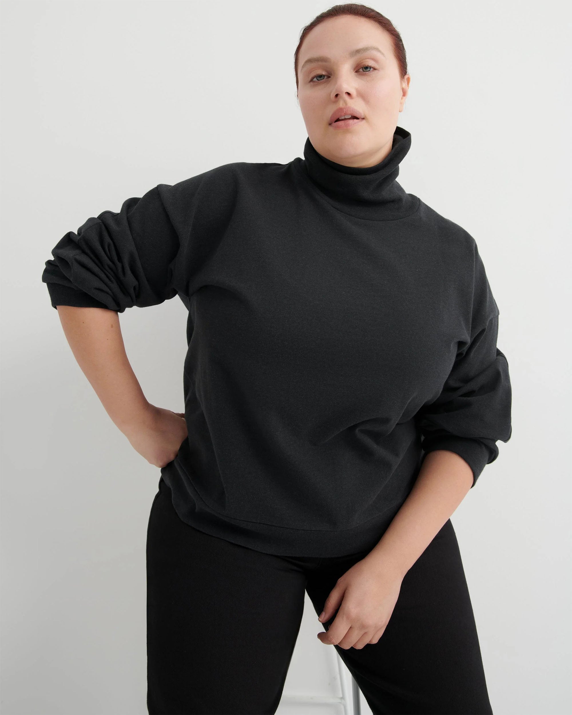 Intent Top - Charcoal Marle