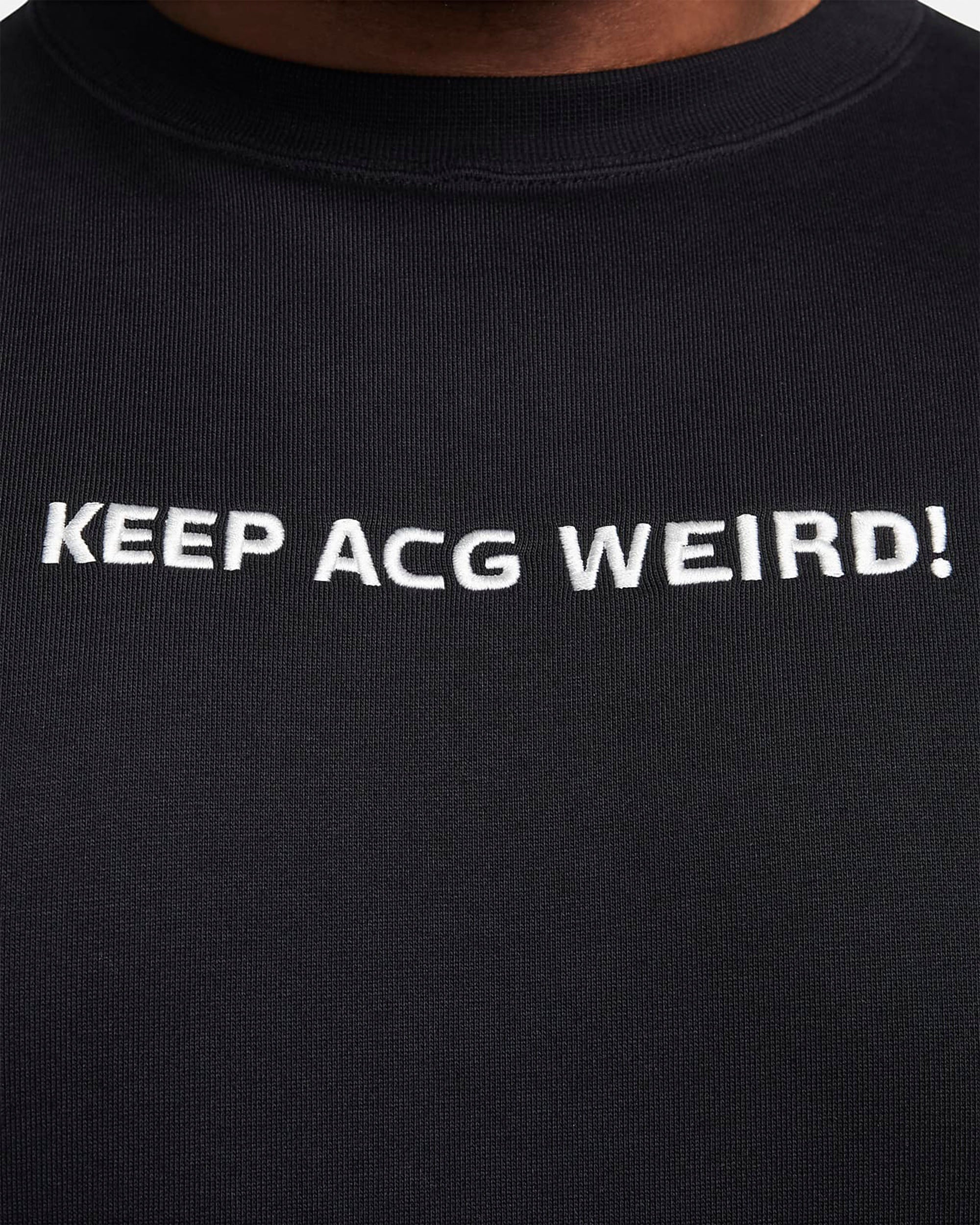 Weird Crewneck - Black / Summit White