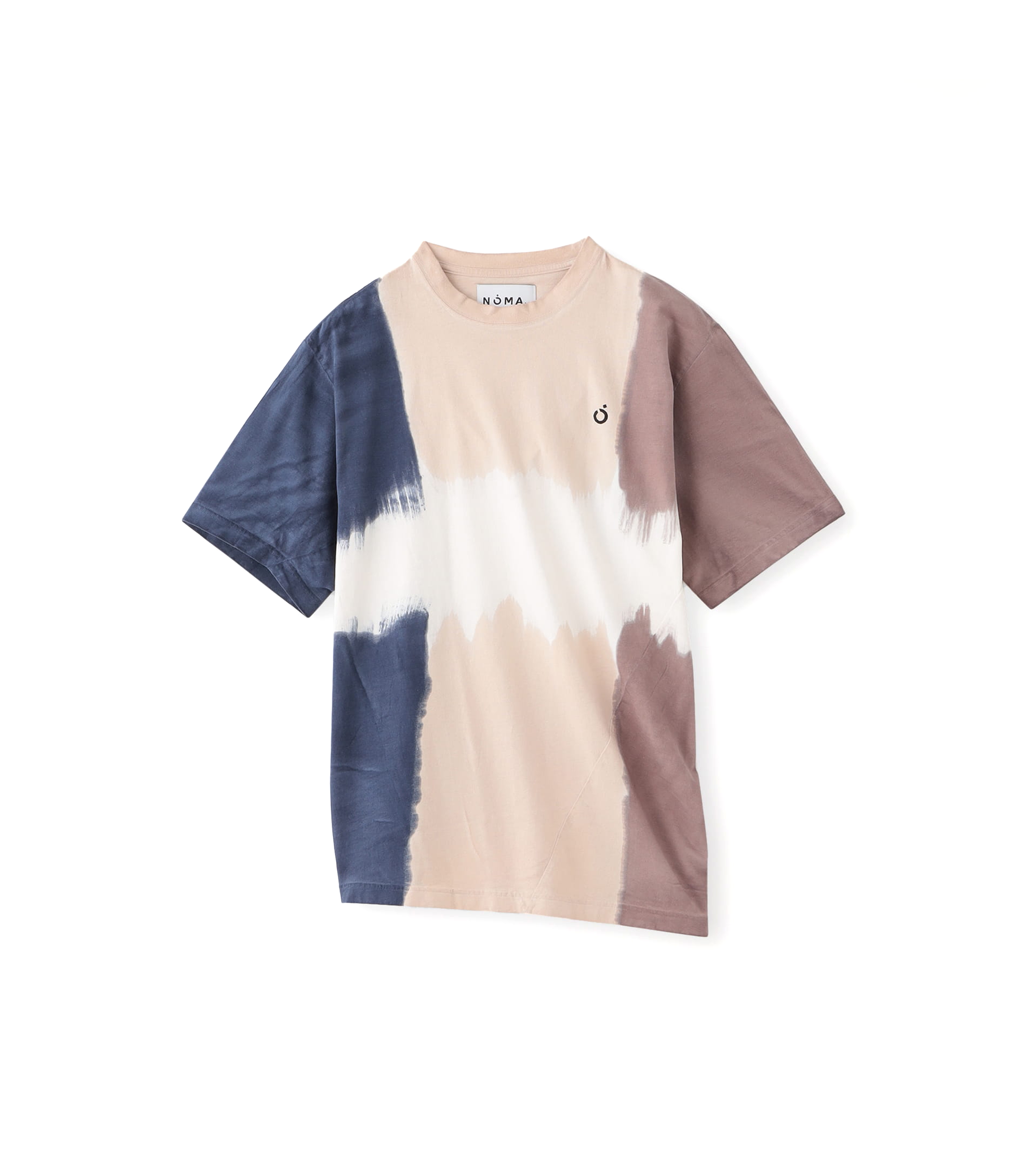 Hand Dyed Twist T-shirt - Navy / Grey / Dark Grey