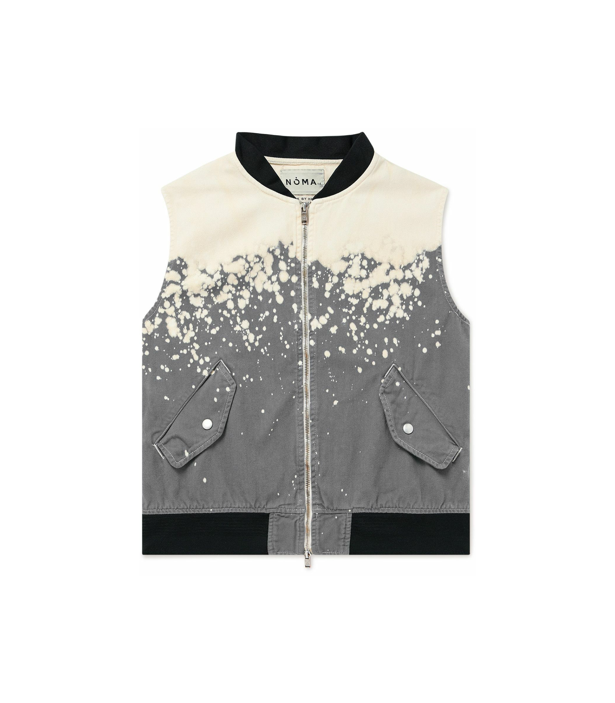 Hand Dyed Flight Vest - Grey