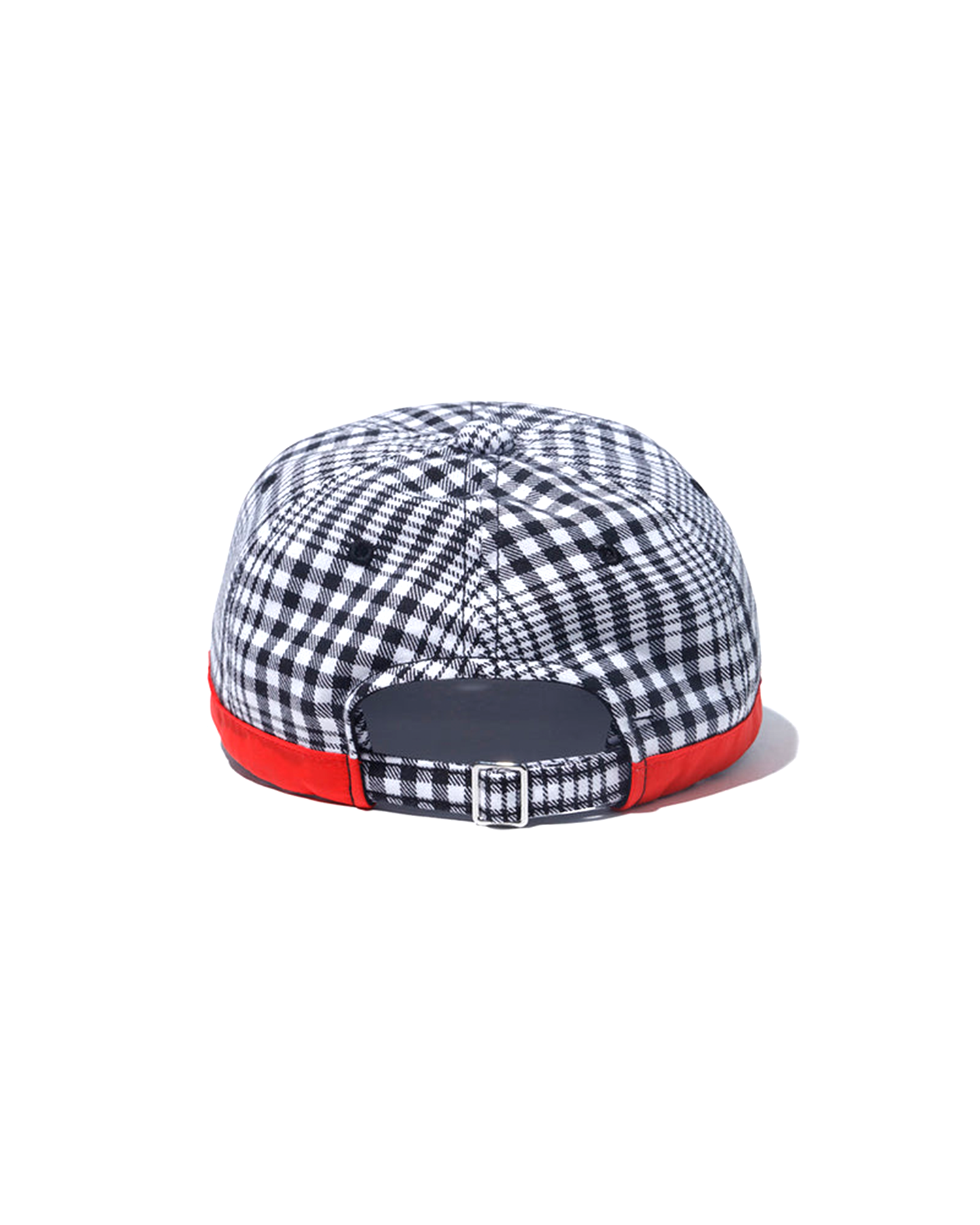 Gingham Check Cap - Black