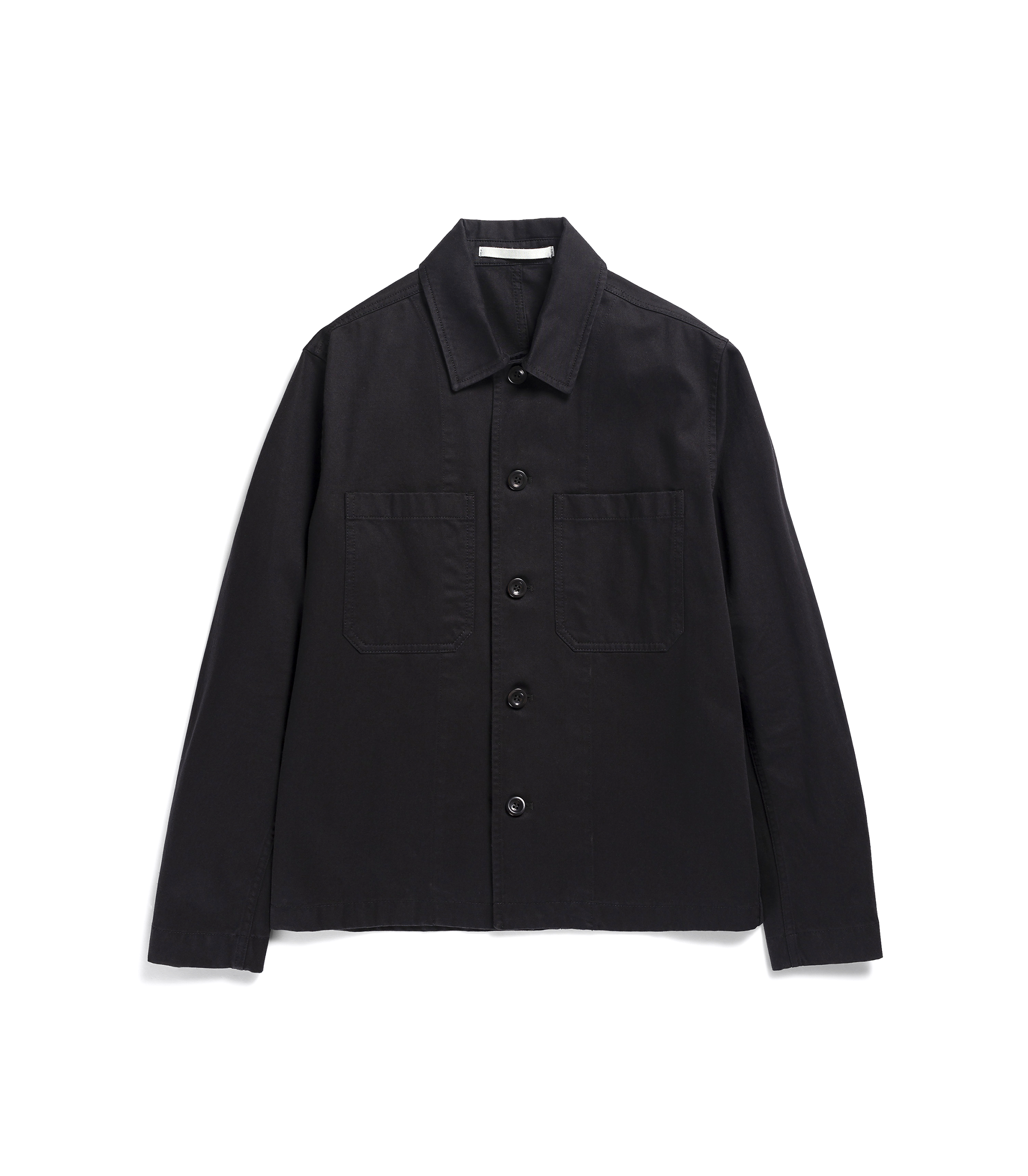 Tyge Organic Broken Twill Overshirt - Black