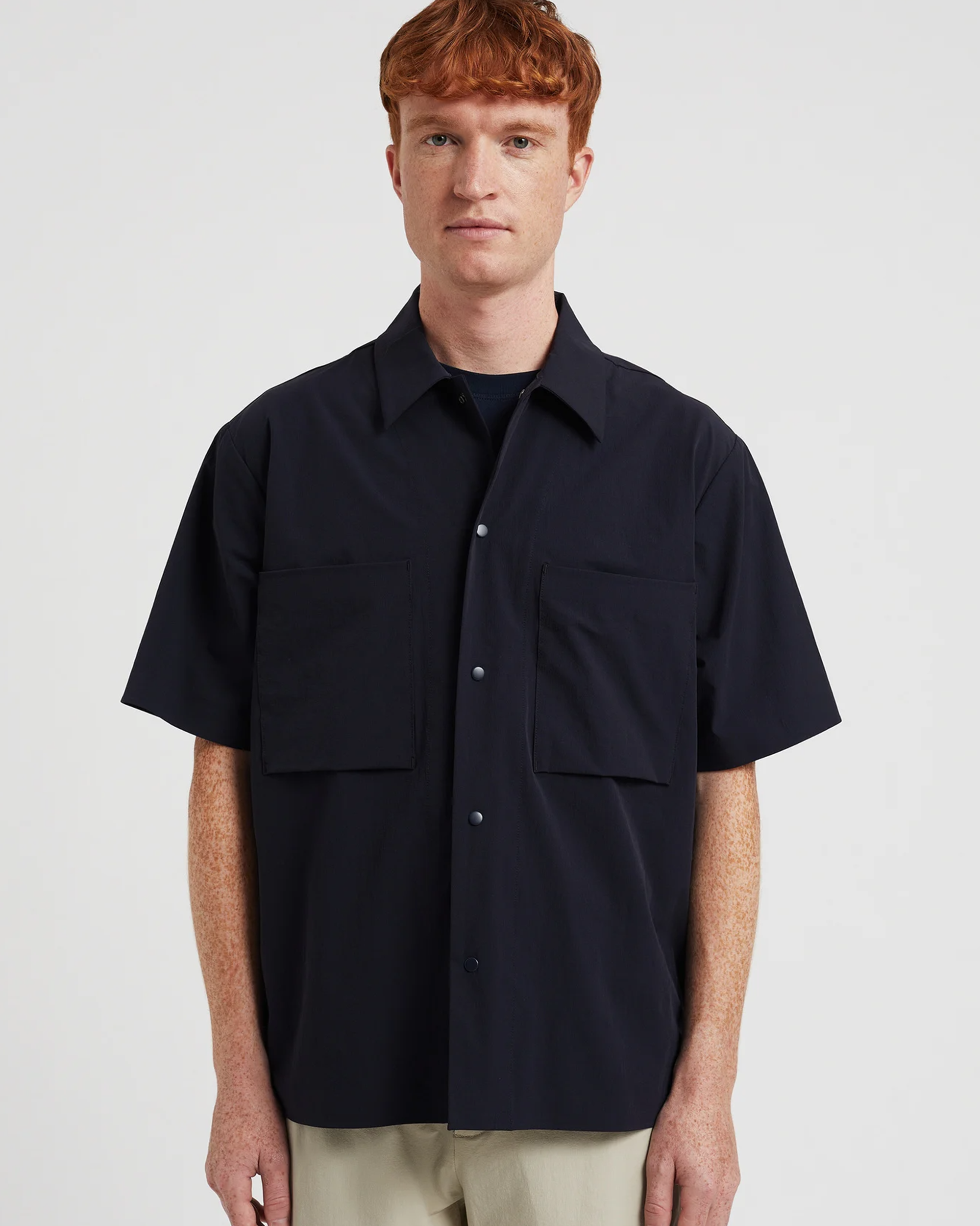 Hermann Travel Light SS Shirt - Navy