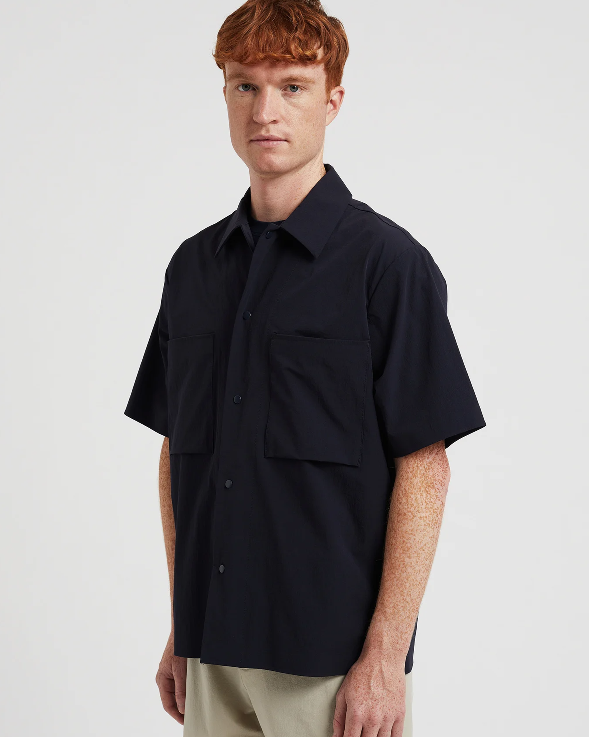 Hermann Travel Light SS Shirt - Navy