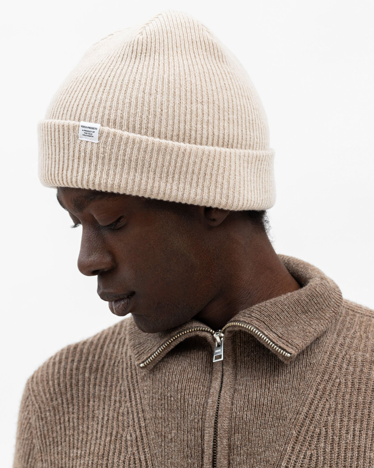 Merino Lambswool Beanie - Oatmeal