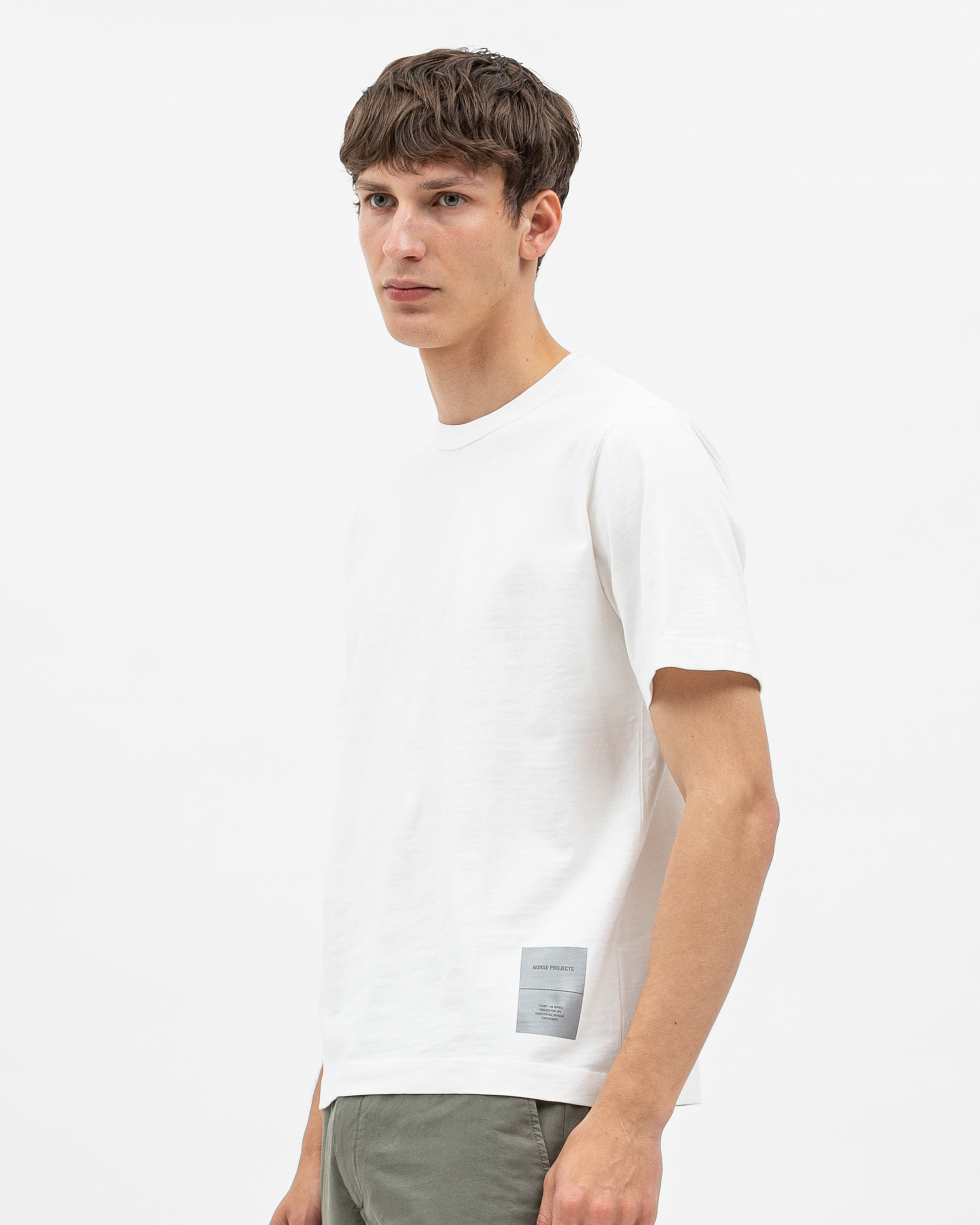 Holger Relaxed Organic Heavy Tab T-shirt - White