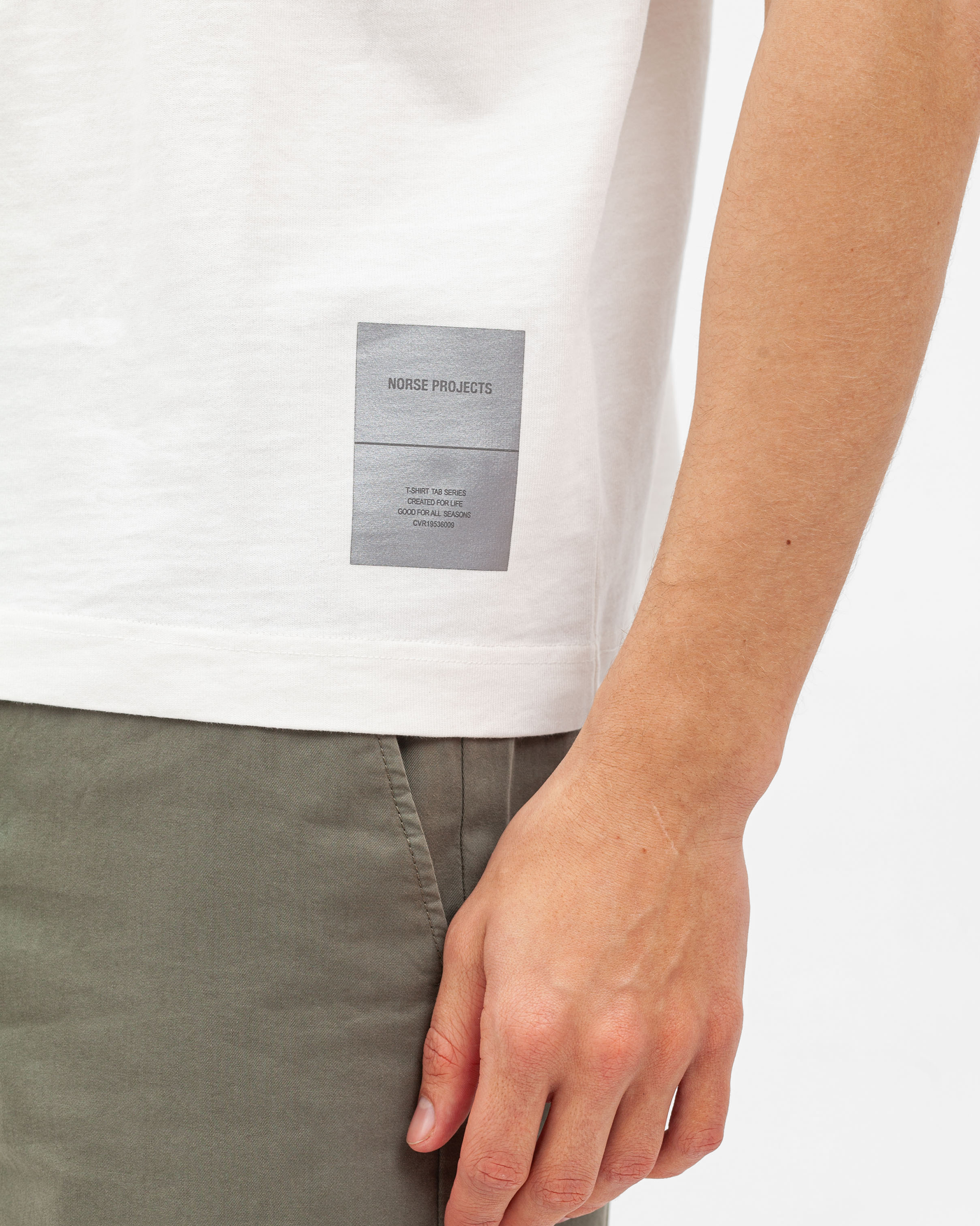 Holger Relaxed Organic Heavy Tab T-shirt - White