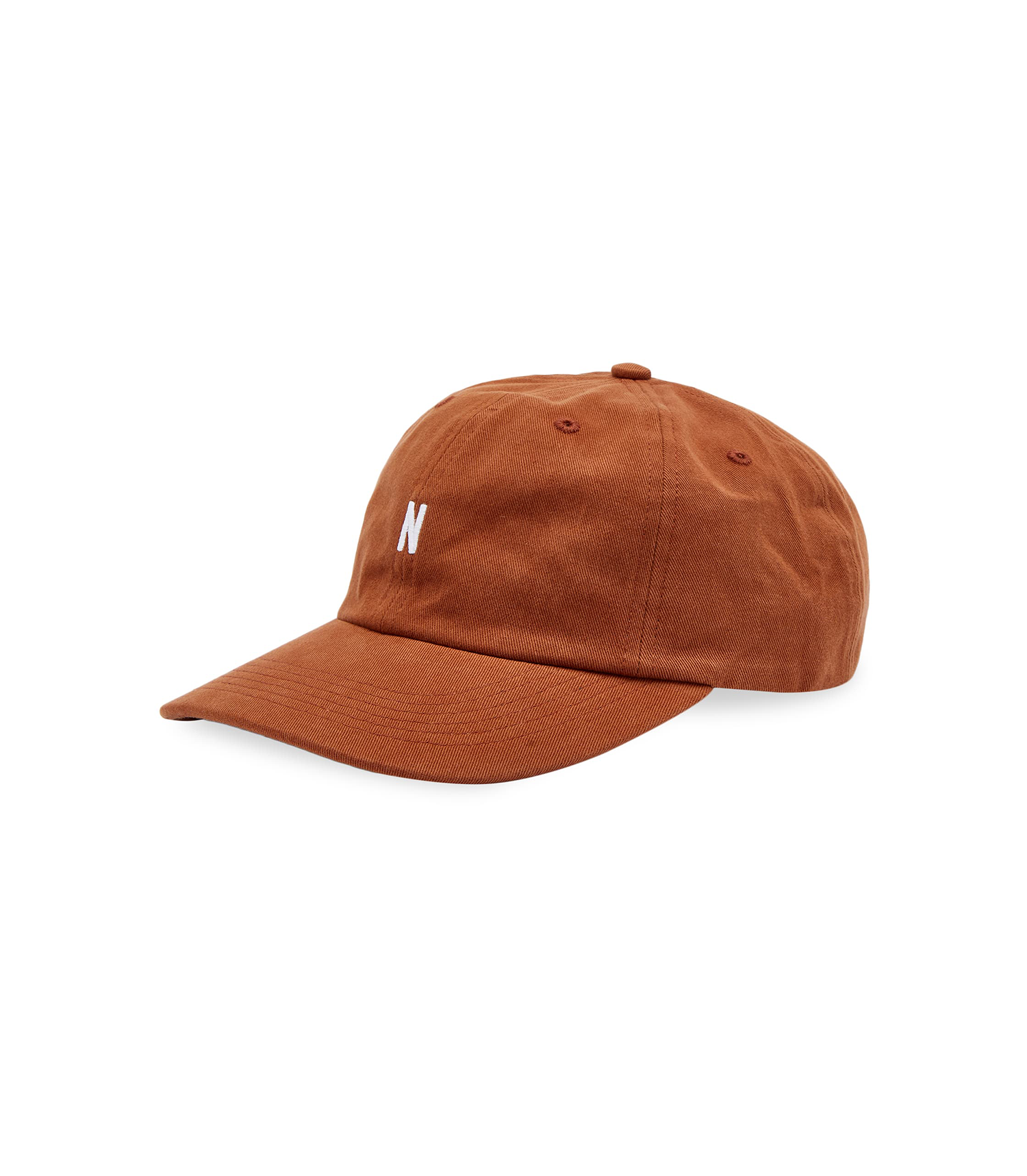 Twill Sports Cap - Rust Brown