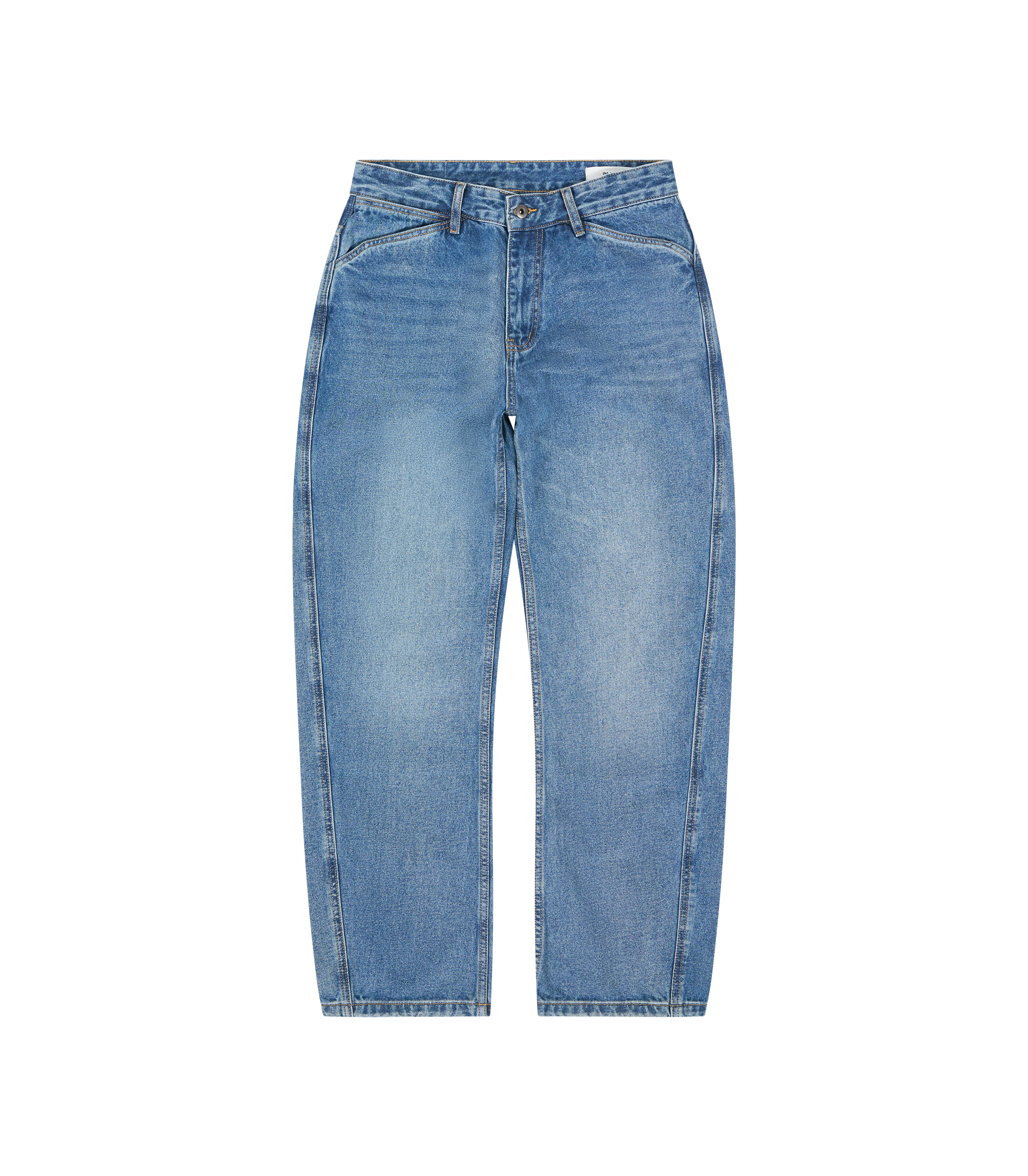 Straight Cut Denim - Washed Indigo