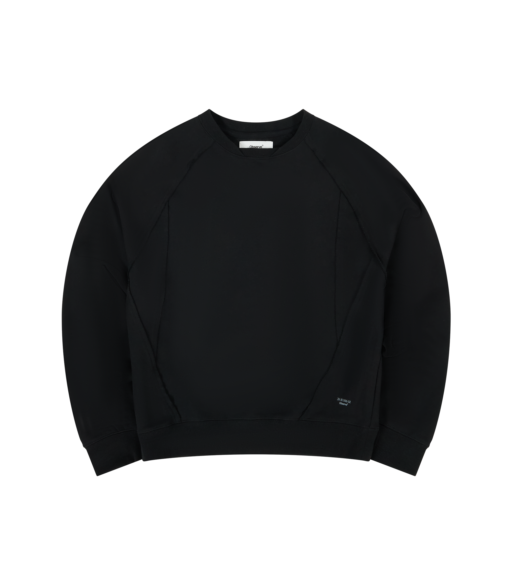 Layered Crewneck - Black