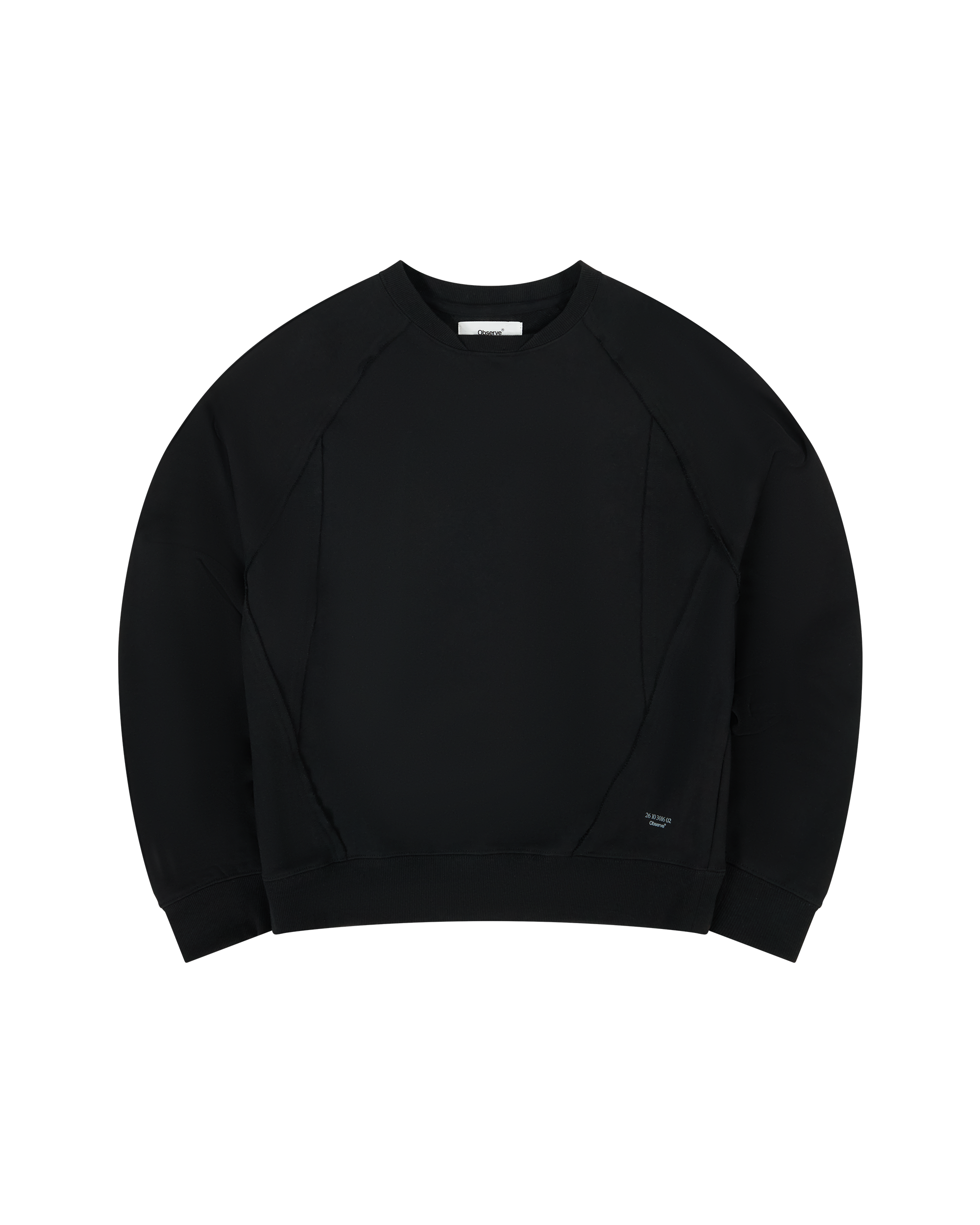 Layered Crewneck - Black