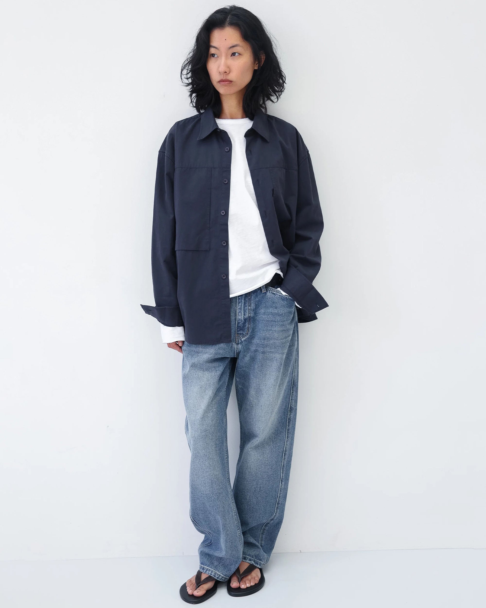 Straight Cut Denim - Washed Indigo