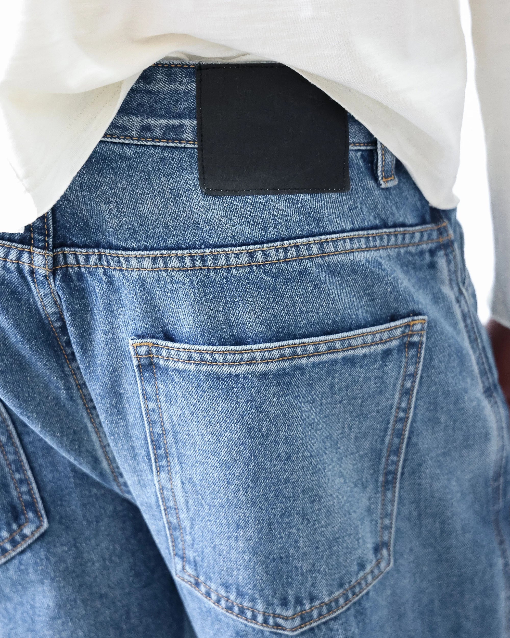 Straight Cut Denim - Washed Indigo